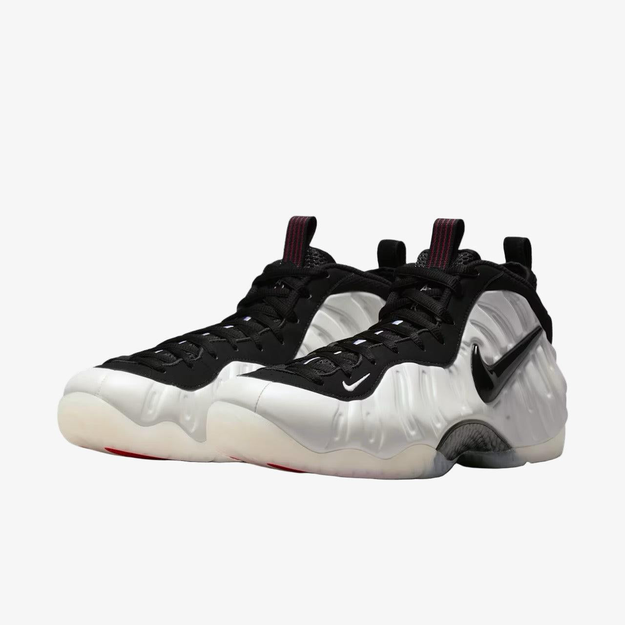 Nike Air Foamposite Pro 'Pearl' (2025) [HF0794-200] Athletic Basketball Sports Sneakers in Pearl White / White - Black - True Red for Unisex Adult Mens - AVBL MRKT (1)