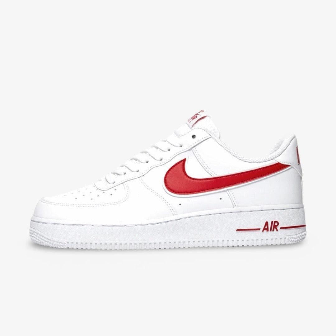 Nike Air Force 1 Low '07 'Gym Red' (2019) [AO2423-102] Athletic Basketball Casual Fashion Sports Sneakers in White / Gym Red for Unisex Adult Mens - AVBL MRKT (2)