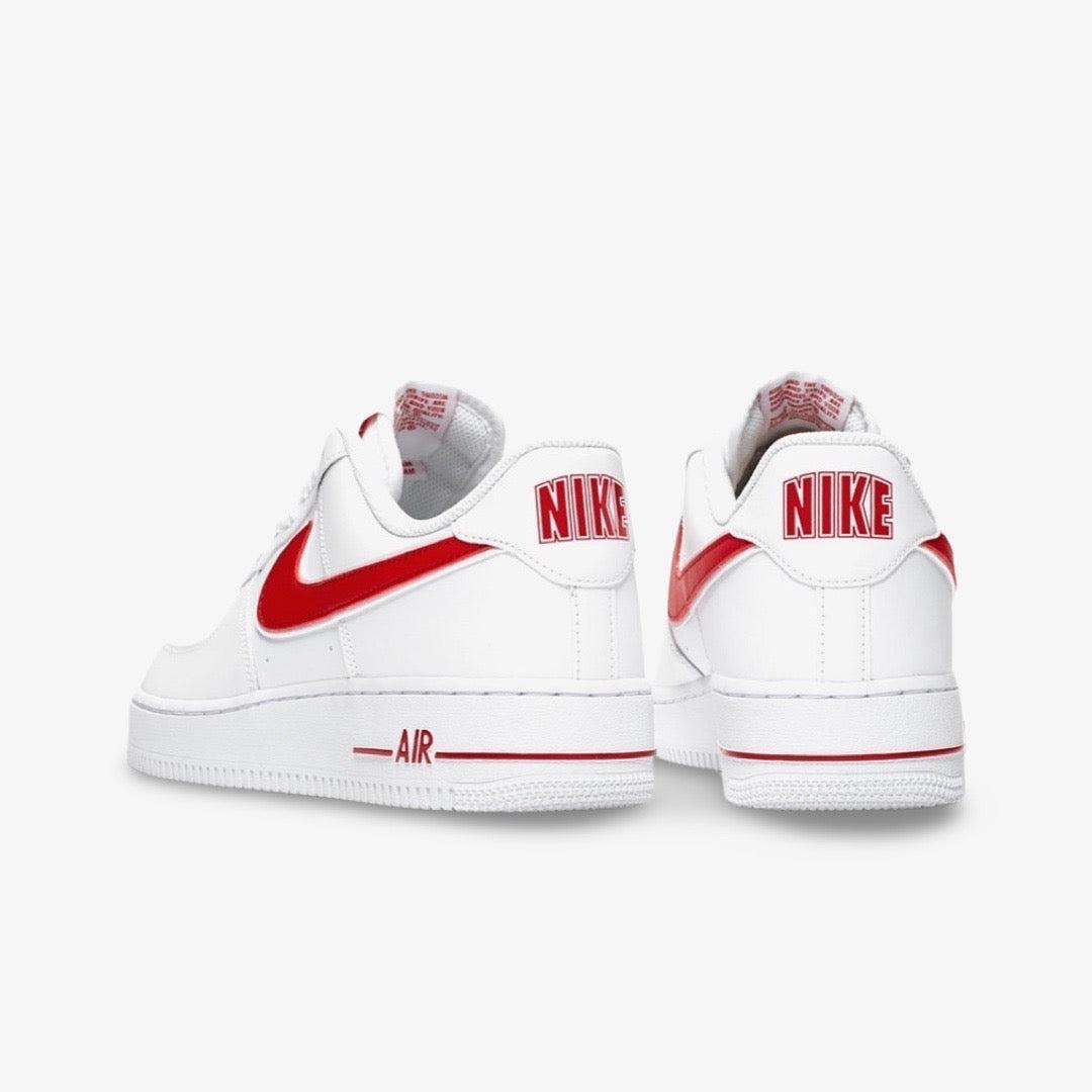 Nike Air Force 1 Low '07 'Gym Red' (2019) [AO2423-102] Athletic Basketball Casual Fashion Sports Sneakers in White / Gym Red for Unisex Adult Mens - AVBL MRKT (4)