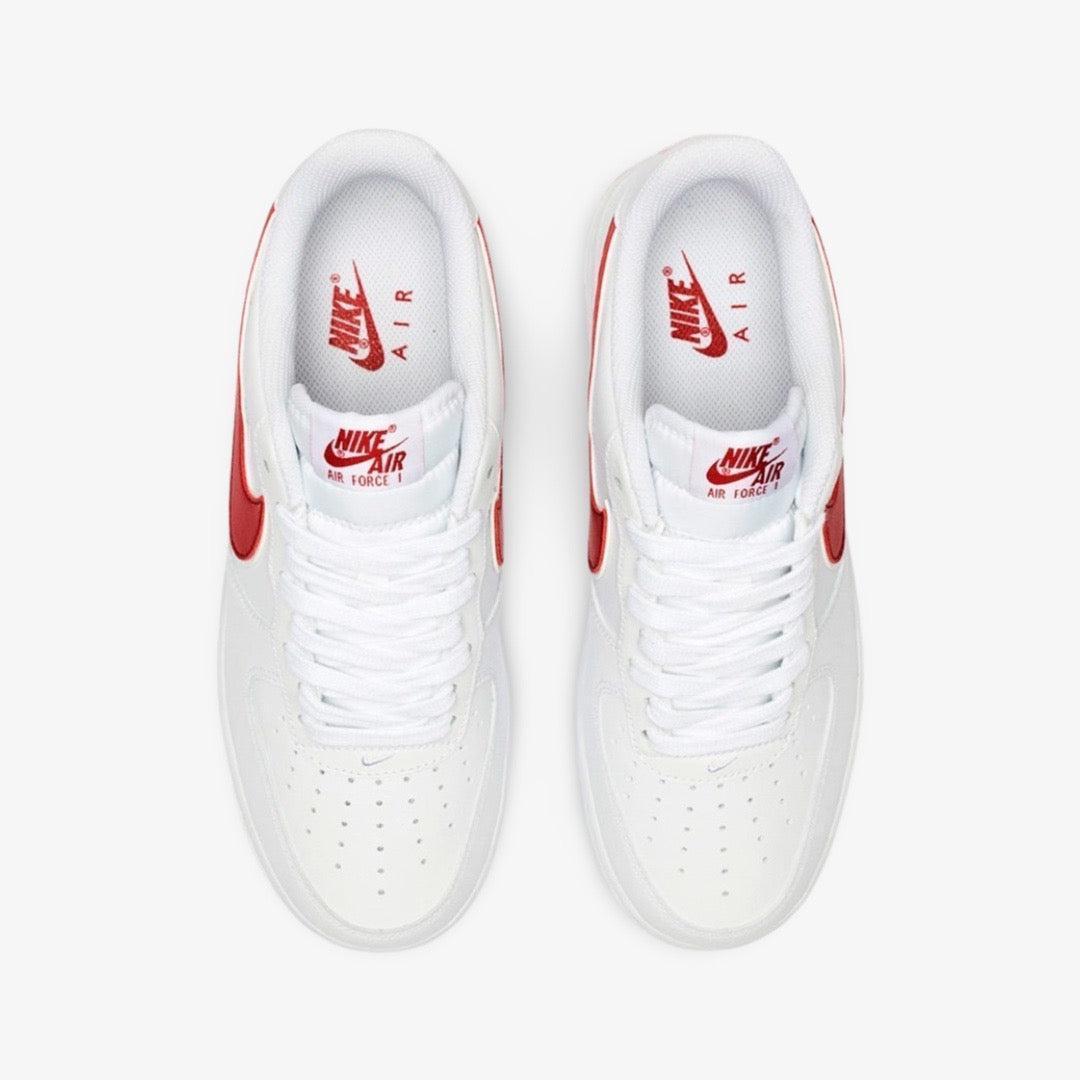 Nike Air Force 1 Low '07 'Gym Red' (2019) [AO2423-102] Athletic Basketball Casual Fashion Sports Sneakers in White / Gym Red for Unisex Adult Mens - AVBL MRKT (5)