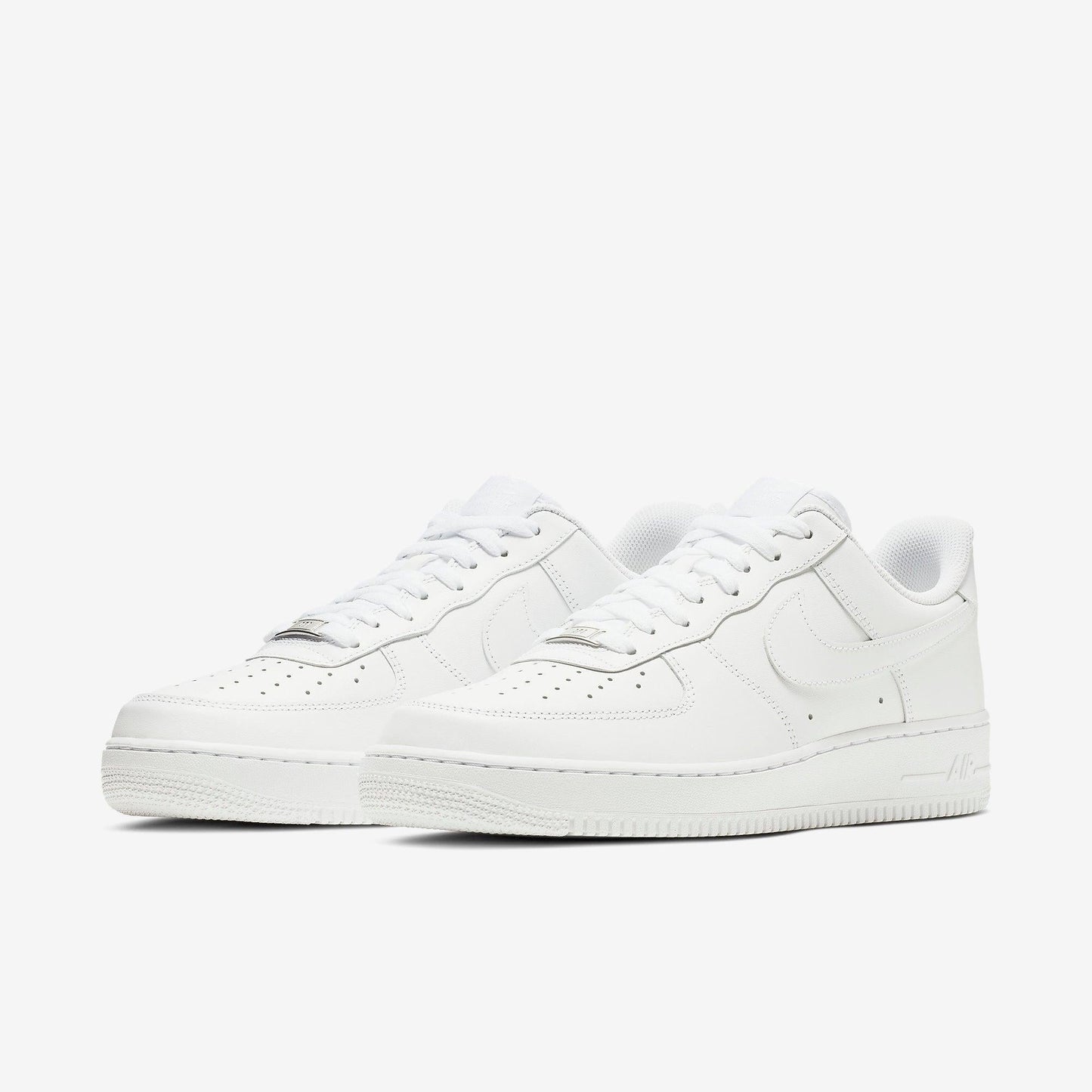 Nike Air Force 1 Low '07 'Triple White' [CW2288-111] Athletic Basketball Casual Fashion Sports Sneakers in White / White - White for Unisex Adult Mens - AVBL MRKT (1)