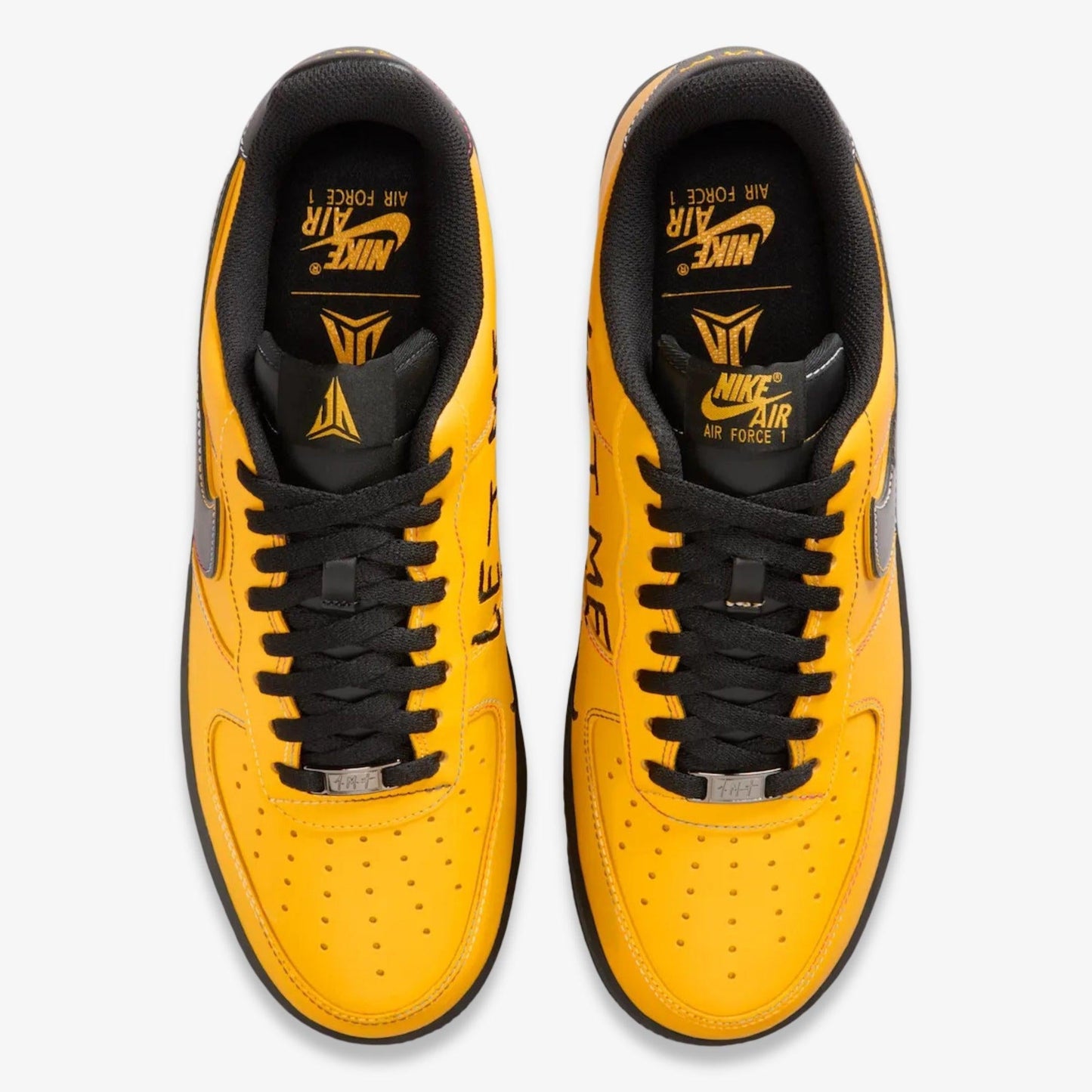 Nike Air Force 1 Low '07 x Ja Morant 'Let Me Be Ja / 12 AM' (2025) [IQ2713-700] Athletic Basketball Casual Fashion Sports Sneakers in Sundial / Black - Cobalt Bliss for Unisex Adult Mens - AVBL MRKT (5)