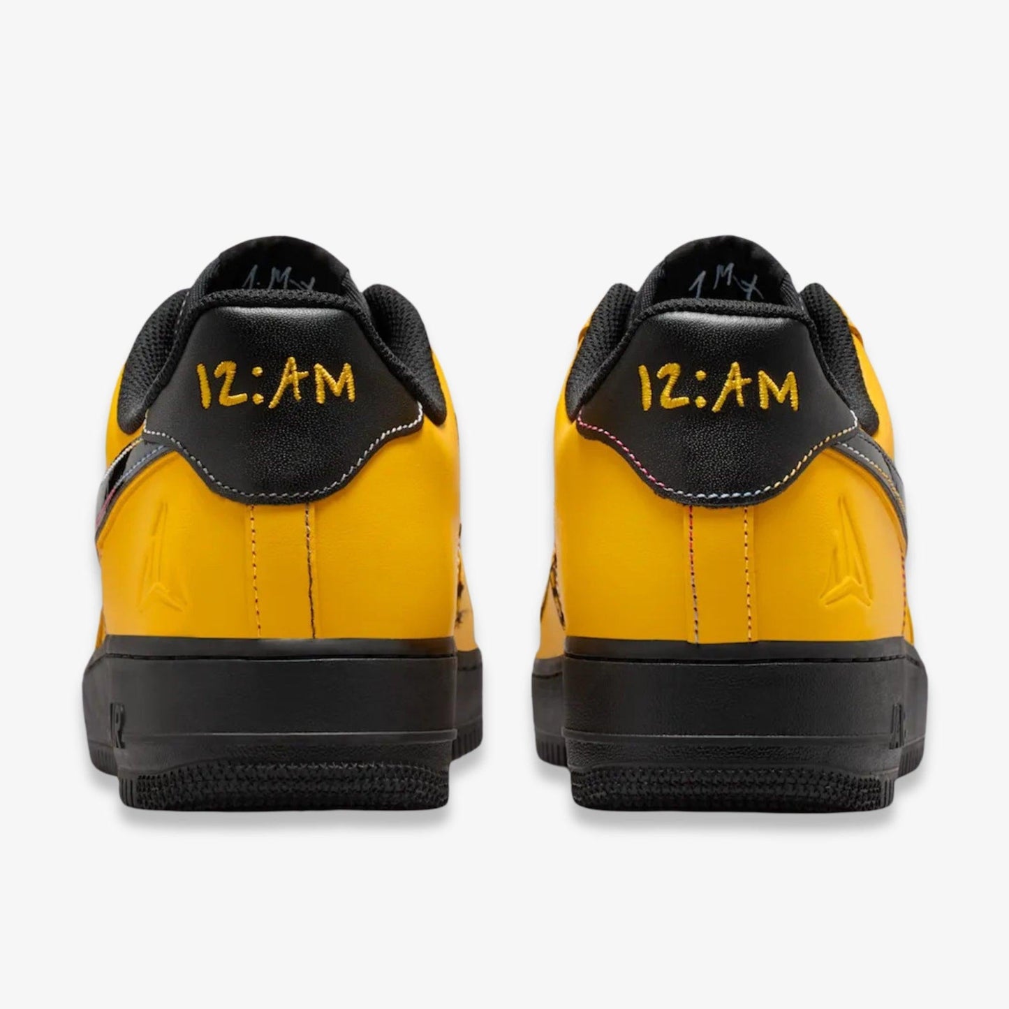 Nike Air Force 1 Low '07 x Ja Morant 'Let Me Be Ja / 12 AM' (2025) [IQ2713-700] Athletic Basketball Casual Fashion Sports Sneakers in Sundial / Black - Cobalt Bliss for Unisex Adult Mens - AVBL MRKT (6)