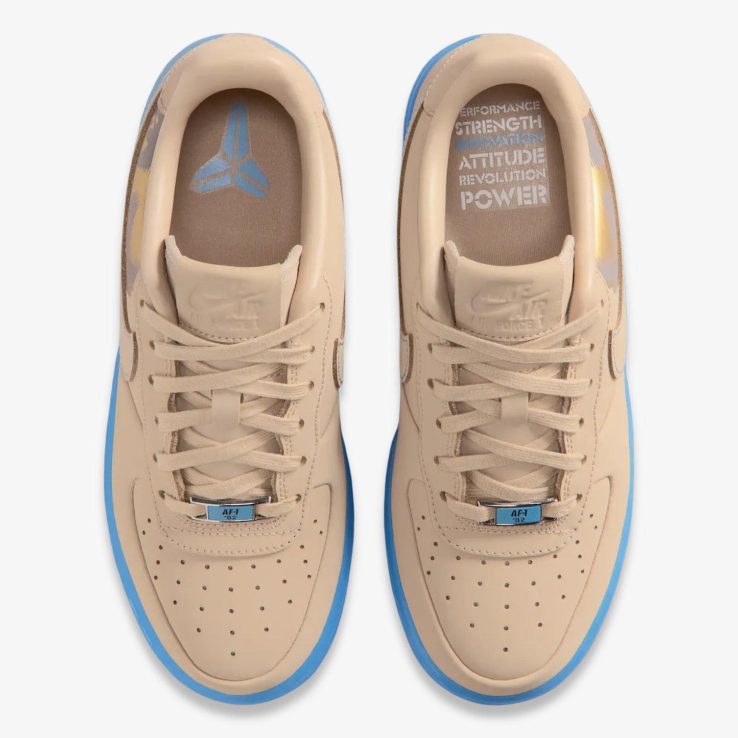 Nike Air Force 1 Low Protro x Kobe Bryant 'Linen' (2025) [IH1018-200] Athletic Basketball Casual Fashion Sports Sneakers in Linen / University Blue for Unisex Adult Mens - AVBL MRKT (5)