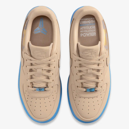 Nike Air Force 1 Low Protro x Kobe Bryant 'Linen' (2025) [IH1018-200] Athletic Basketball Casual Fashion Sports Sneakers in Linen / University Blue for Unisex Adult Mens - AVBL MRKT (5)