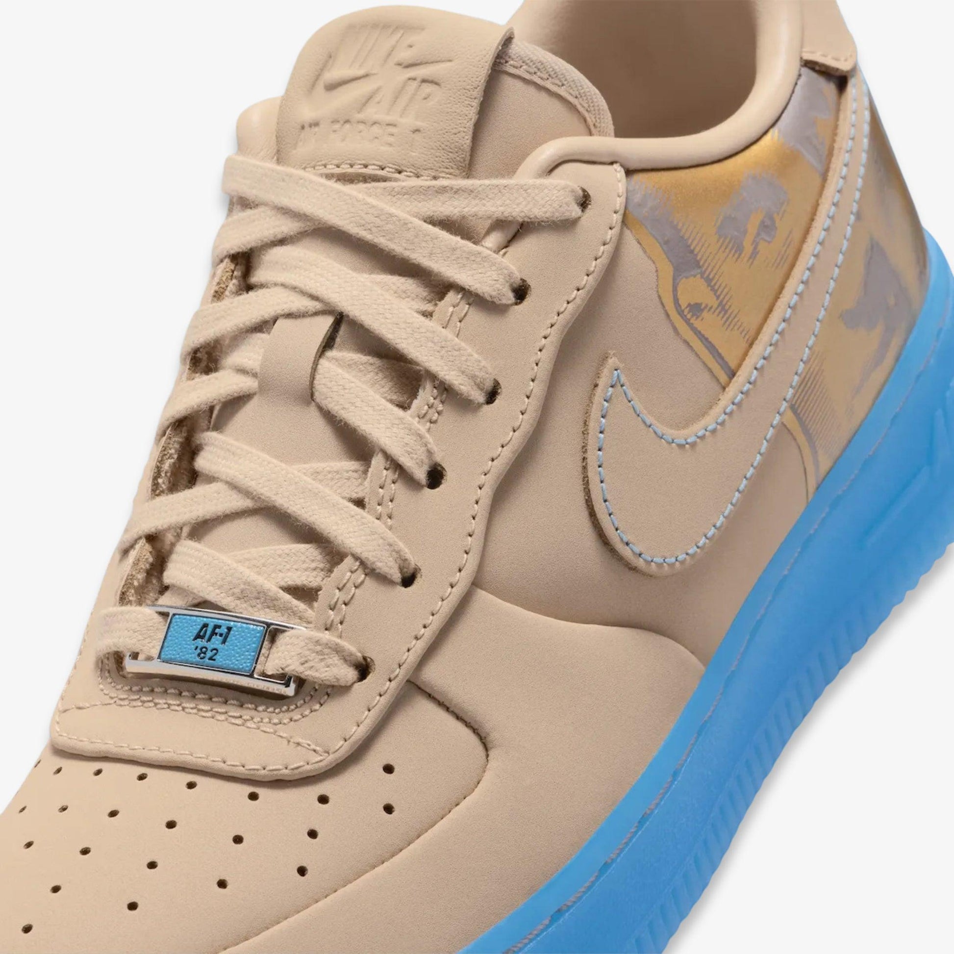 Nike Air Force 1 Low Protro x Kobe Bryant 'Linen' (2025) [IH1018-200] Athletic Basketball Casual Fashion Sports Sneakers in Linen / University Blue for Unisex Adult Mens - AVBL MRKT (7)