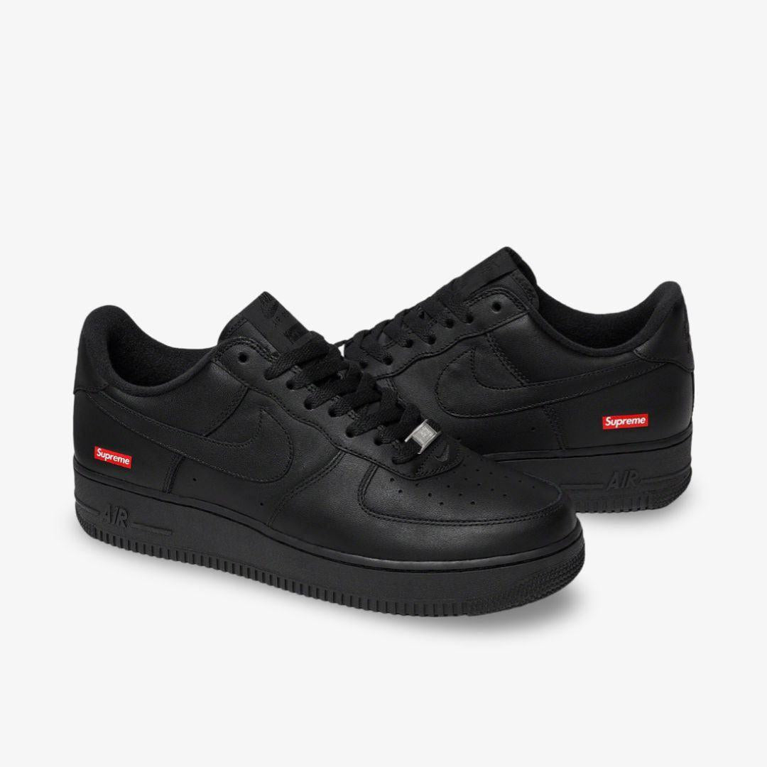 Nike Air Force 1 Low SP x Supreme 'Box Logo' Black / Varsity Red [CU9225-001] Athletic Basketball Casual Fashion Sports Sneakers for Unisex Adult Mens - AVBL MRKT (1)