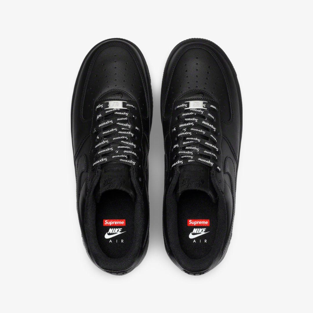 Nike Air Force 1 Low SP x Supreme 'Box Logo' Black / Varsity Red [CU9225-001] Athletic Basketball Casual Fashion Sports Sneakers for Unisex Adult Mens - AVBL MRKT (4)