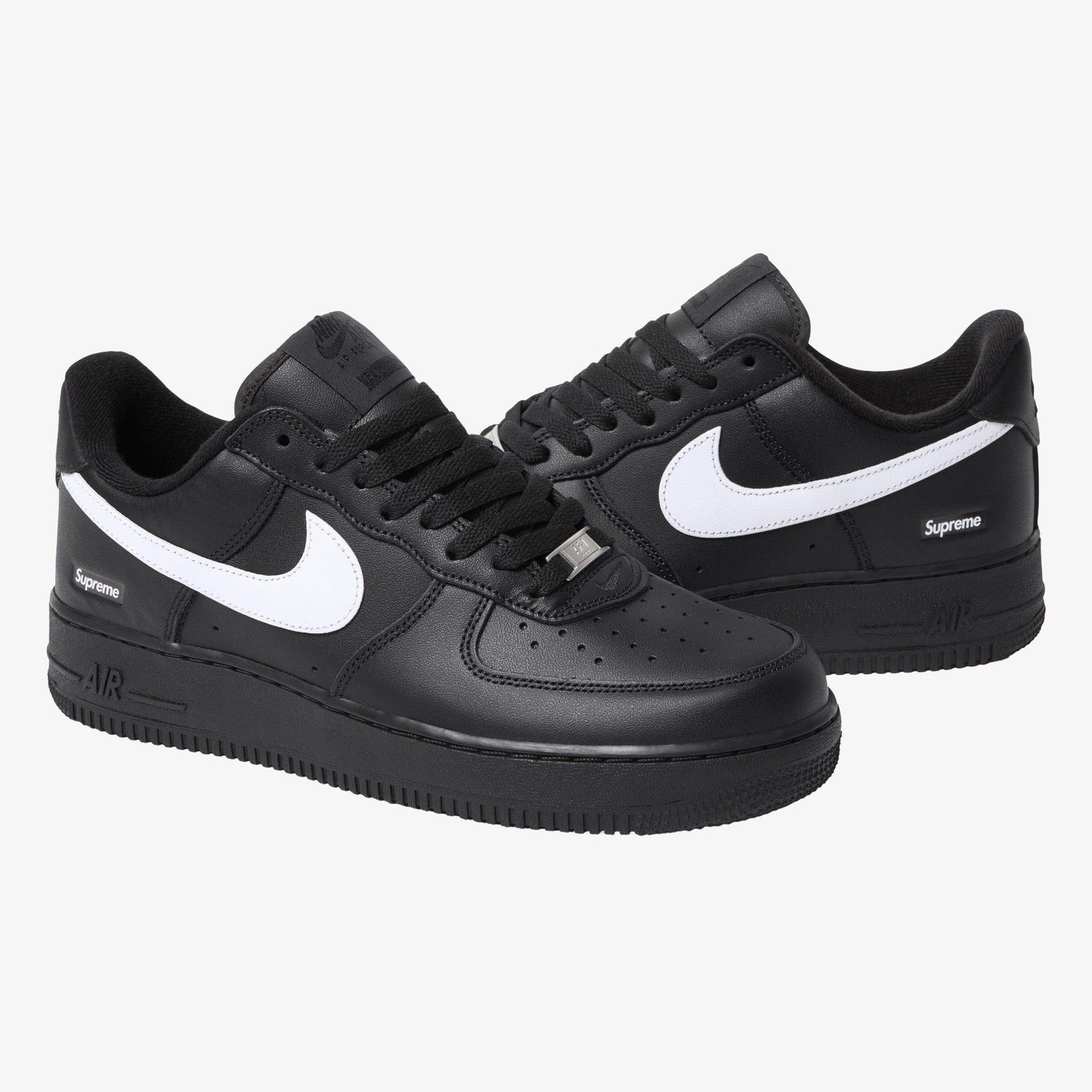 Nike Air Force 1 Low SP x Supreme 'Box Logo' Black / White (2025) [CU9225-002] Athletic Basketball Casual Fashion Sports Sneakers for Unisex Adult Mens - AVBL MRKT (1)