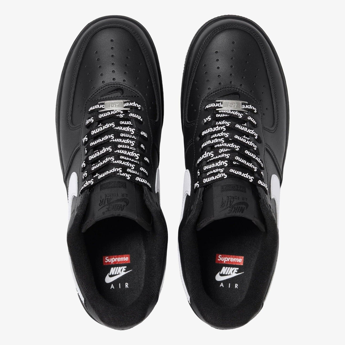 Nike Air Force 1 Low SP x Supreme 'Box Logo' Black / White (2025) [CU9225-002] Athletic Basketball Casual Fashion Sports Sneakers for Unisex Adult Mens - AVBL MRKT (4)