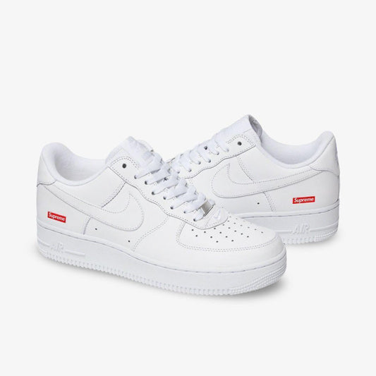 Nike Air Force 1 Low SP x Supreme 'Box Logo' White / Varsity Red [CU9225-100] Athletic Basketball Casual Fashion Sports Sneakers for Unisex Adult Mens - AVBL MRKT (1)