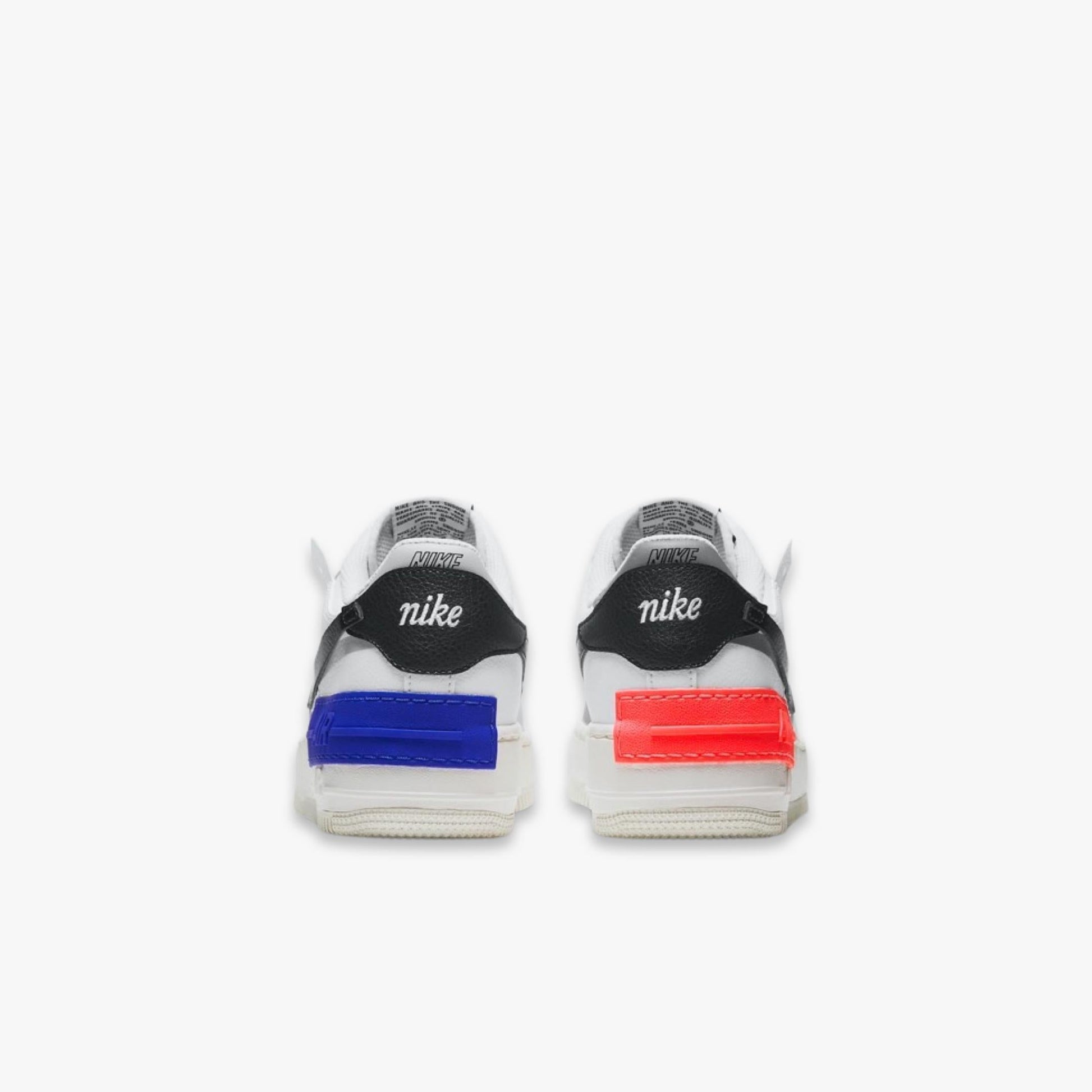 Nike Air Force 1 Low Shadow 'Multicolor 3D' (2020) (Womens) [DH1965-100] Athletic Basketball Casual Fashion Sports Sneakers in White / Black - Chile Red for Unisex Adult Female Ladies Girls WMNS - AVBL MRKT (5)