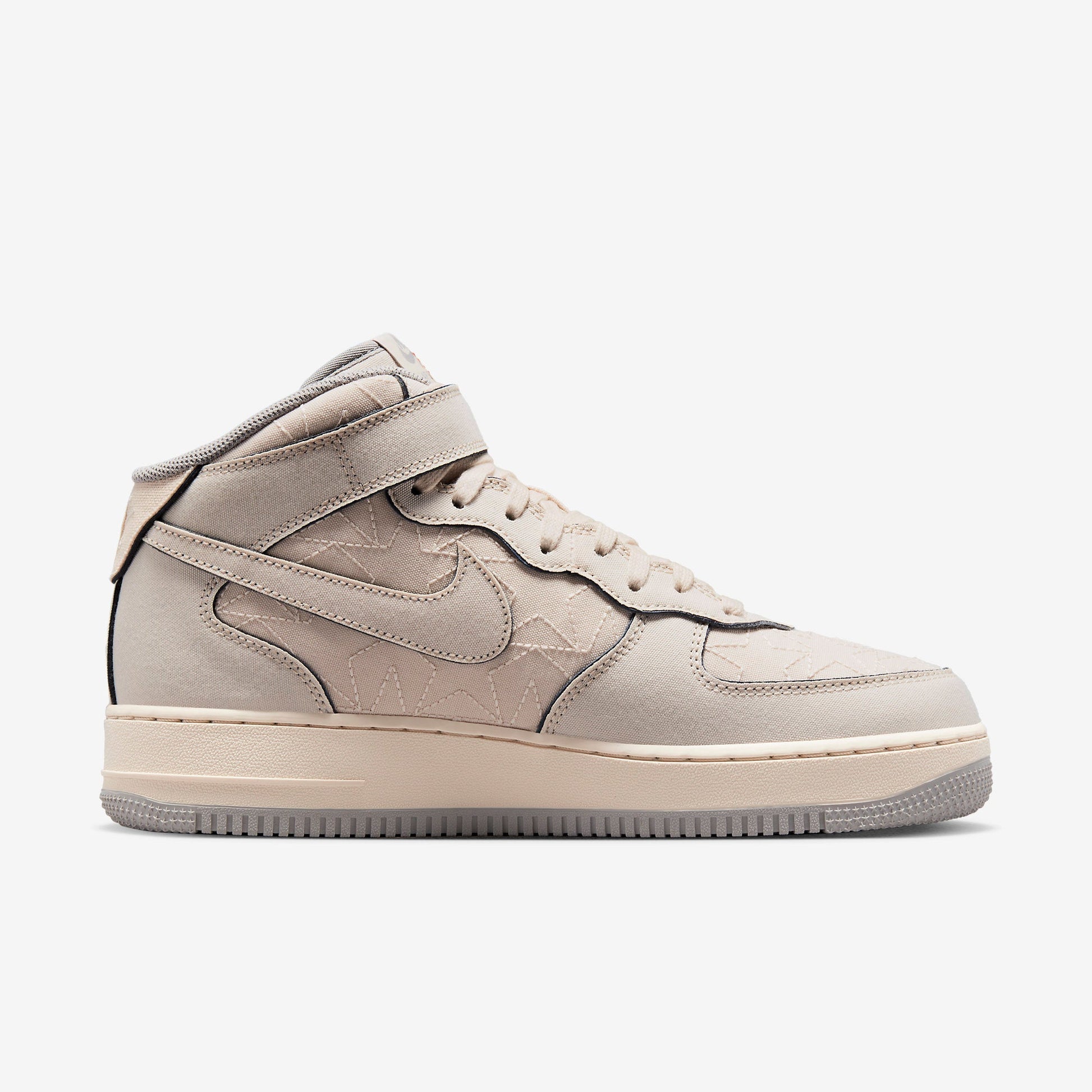 Nike Air Force 1 Mid '07 LX 'Tear Away Pearl White' (2022) [DZ5367-219] Athletic Basketball Casual Fashion Sports Sneakers in Pearl White / Pearl White for Unisex Adult Mens - AVBL MRKT (4)