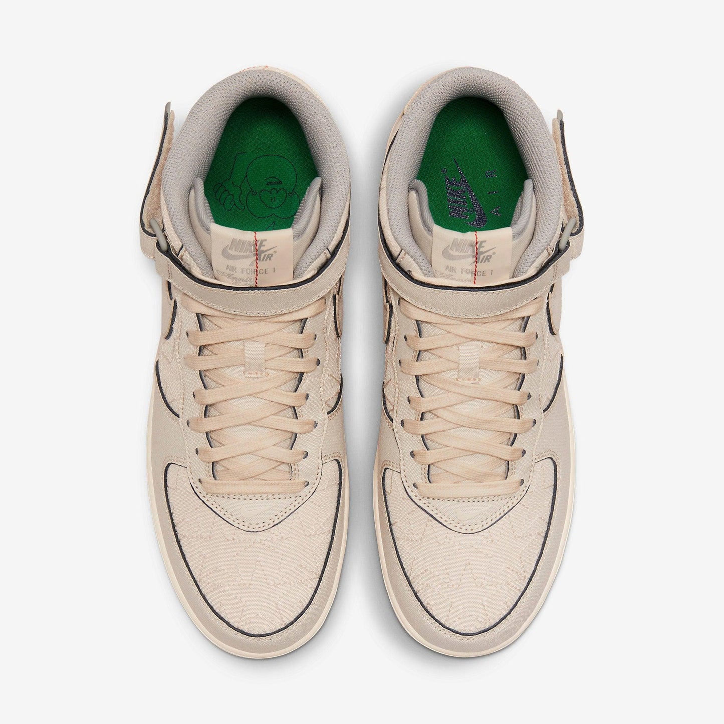 Nike Air Force 1 Mid '07 LX 'Tear Away Pearl White' (2022) [DZ5367-219] Athletic Basketball Casual Fashion Sports Sneakers in Pearl White / Pearl White for Unisex Adult Mens - AVBL MRKT (5)