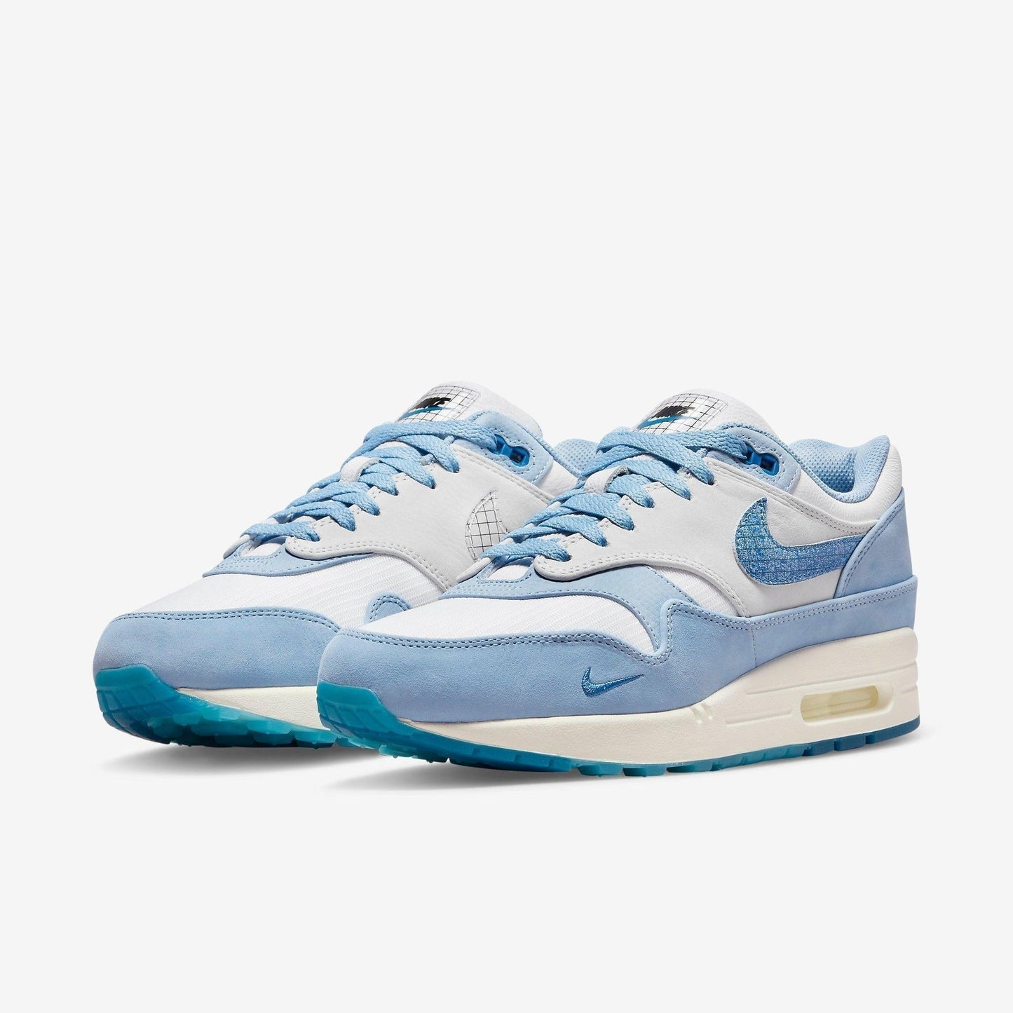 Nike Air Max 1 Premium 'Air Max Day Blueprint' (2022) [DR0448-100] Athletic Casual Fashion Running Sports Sneakers in White / Dark Marina Blue for Unisex Adult Mens - AVBL MRKT (1)