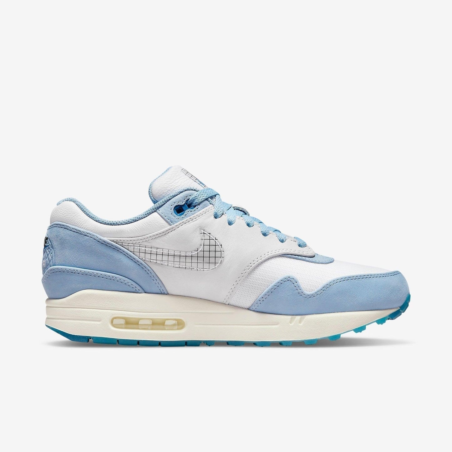 Nike Air Max 1 Premium 'Air Max Day Blueprint' (2022) [DR0448-100] Athletic Casual Fashion Running Sports Sneakers in White / Dark Marina Blue for Unisex Adult Mens - AVBL MRKT (4)