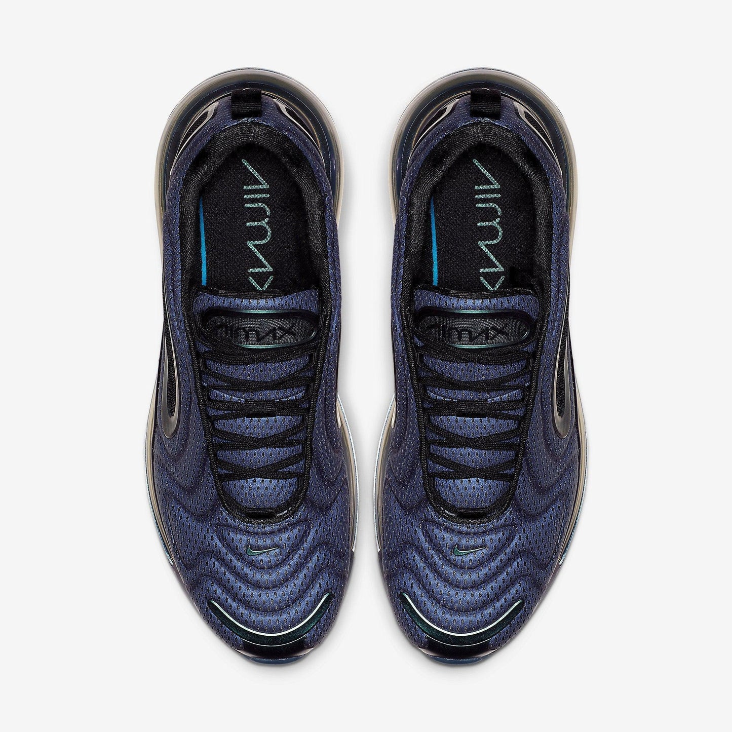 Nike Air Max 720 'Northern Lights Night' (2019) [AO2924-001] Athletic Casual Fashion Running Sports Sneakers in Metallic Silver / Black - Purple for Unisex Adult Mens - AVBL MRKT (5)