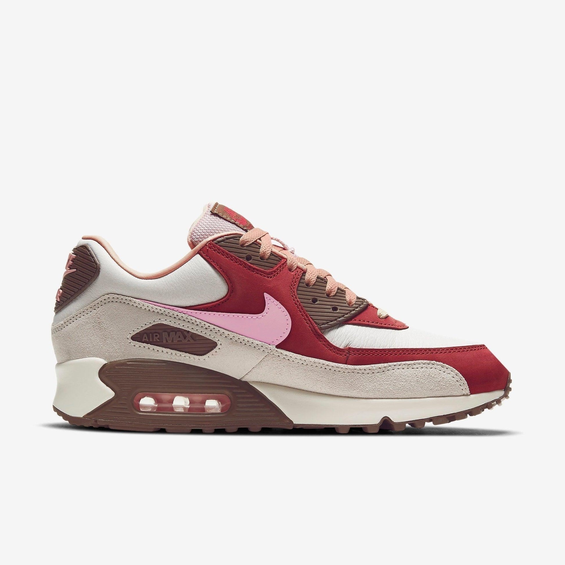Nike Air Max 90 NRG 'Bacon' (2021) [CU1816-100] Athletic Casual Fashion Running Sports Sneakers in Sail / Sheen - Straw - Medium Brown for Unisex Adult Mens - AVBL MRKT (4)