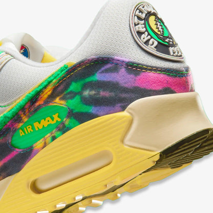 Nike Air Max 90 UOxGD x Grateful Dead x University of Oregon 'Grateful Ducks' (2025) [IM2511-100] Athletic Casual Fashion Running Sports Sneakers in Sail / Green Shock - Yellow Strike for Unisex Adult Mens - AVBL MRKT (8)