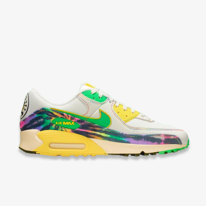 Nike Air Max 90 UOxGD x Grateful Dead x University of Oregon 'Grateful Ducks' (2025) [IM2511-100] Athletic Casual Fashion Running Sports Sneakers in Sail / Green Shock - Yellow Strike for Unisex Adult Mens - AVBL MRKT (4)