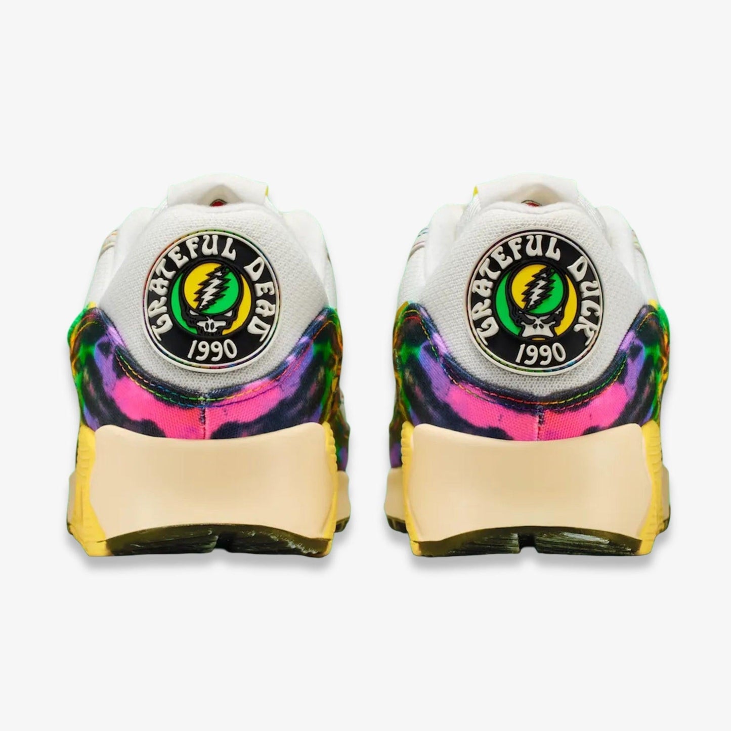 Nike Air Max 90 UOxGD x Grateful Dead x University of Oregon 'Grateful Ducks' (2025) [IM2511-100] Athletic Casual Fashion Running Sports Sneakers in Sail / Green Shock - Yellow Strike for Unisex Adult Mens - AVBL MRKT (6)