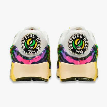 Nike Air Max 90 UOxGD x Grateful Dead x University of Oregon 'Grateful Ducks' (2025) [IM2511-100] Athletic Casual Fashion Running Sports Sneakers in Sail / Green Shock - Yellow Strike for Unisex Adult Mens - AVBL MRKT (6)