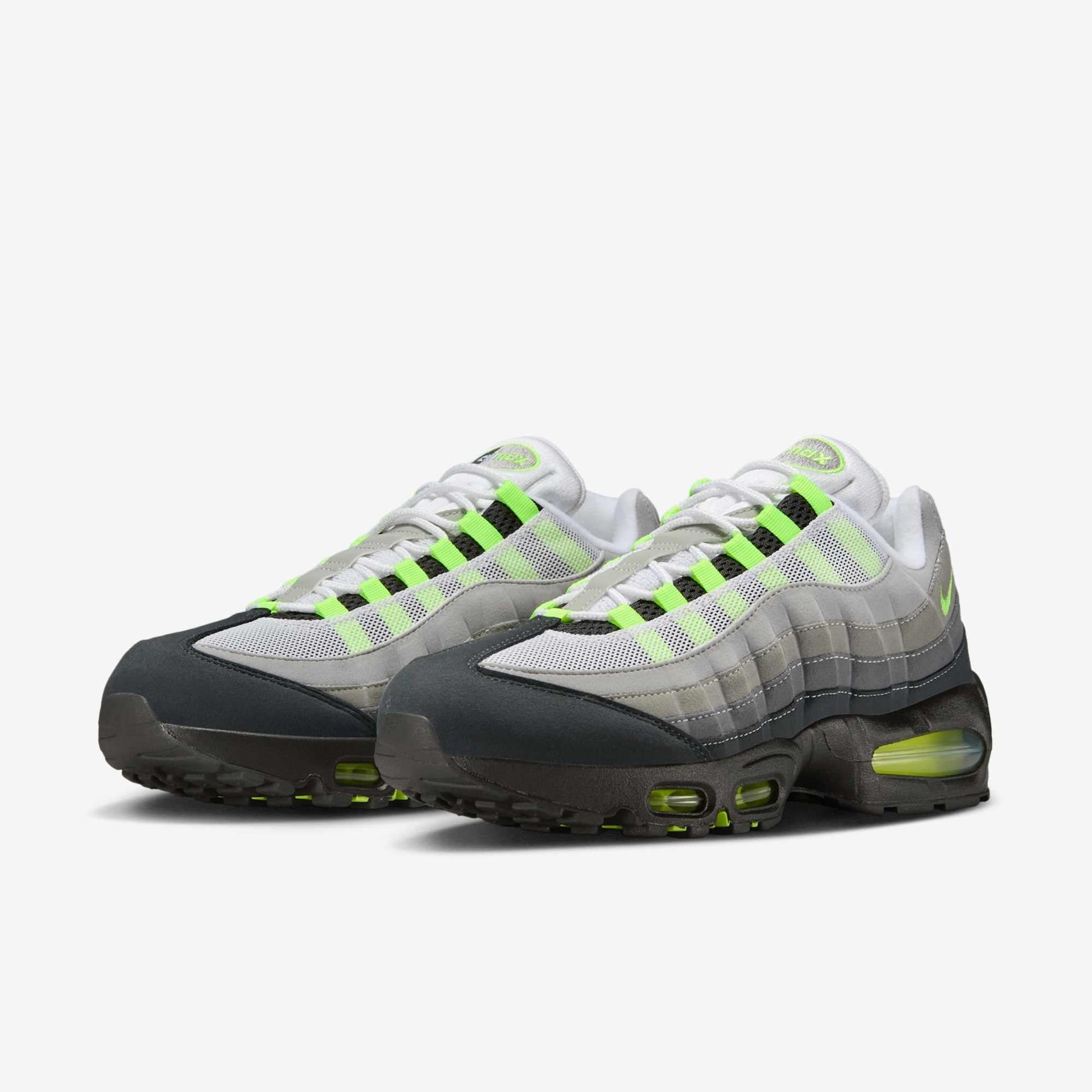 Nike Air Max 95 OG 'Big Bubble Neon' (2025) [HM4740-001] Athletic Casual Fashion Running Sports Sneakers in Black / Neon Yellow - Cool Grey for Unisex Adult Mens - AVBL MRKT (1)