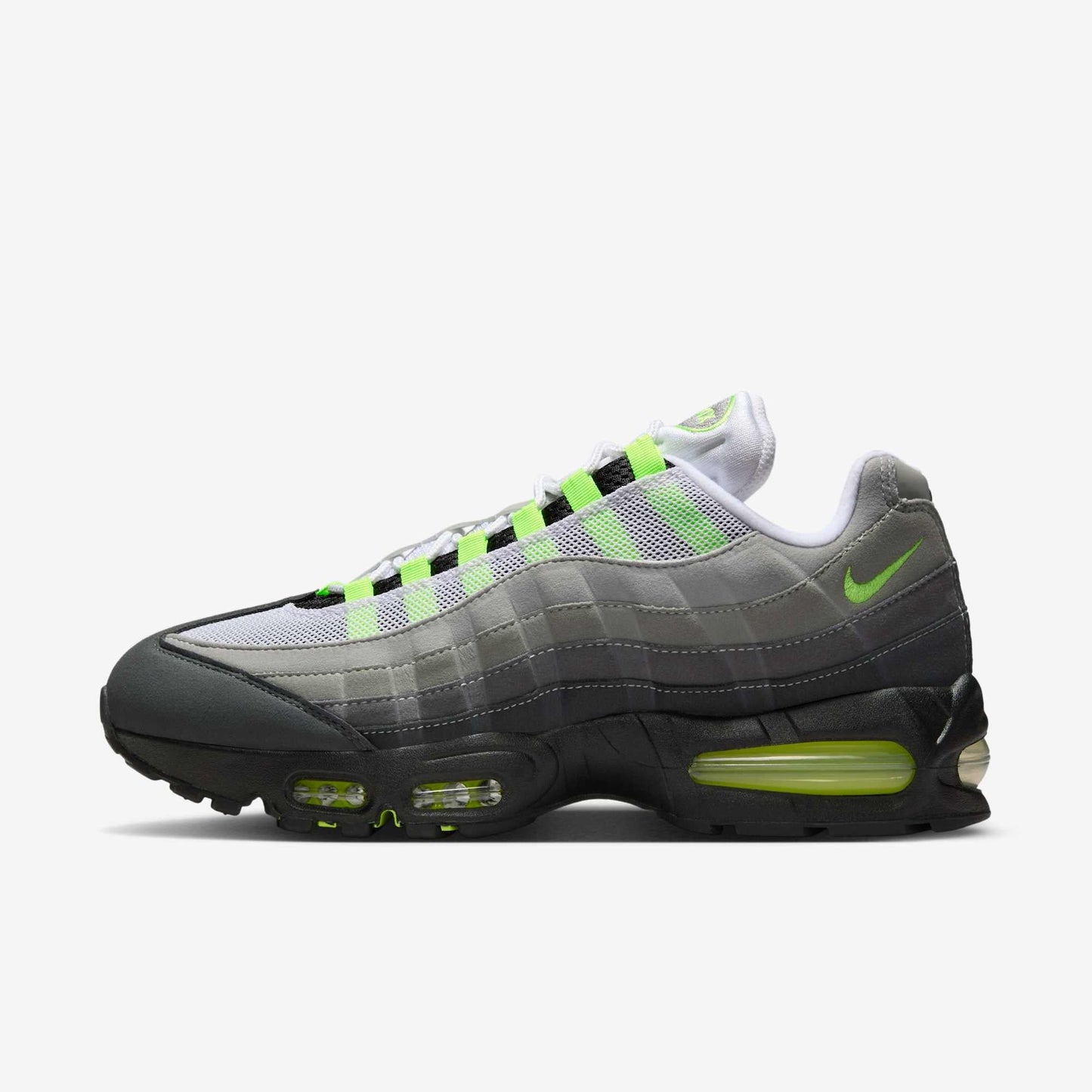 Nike Air Max 95 OG 'Big Bubble Neon' (2025) [HM4740-001] Athletic Casual Fashion Running Sports Sneakers in Black / Neon Yellow - Cool Grey for Unisex Adult Mens - AVBL MRKT (2)