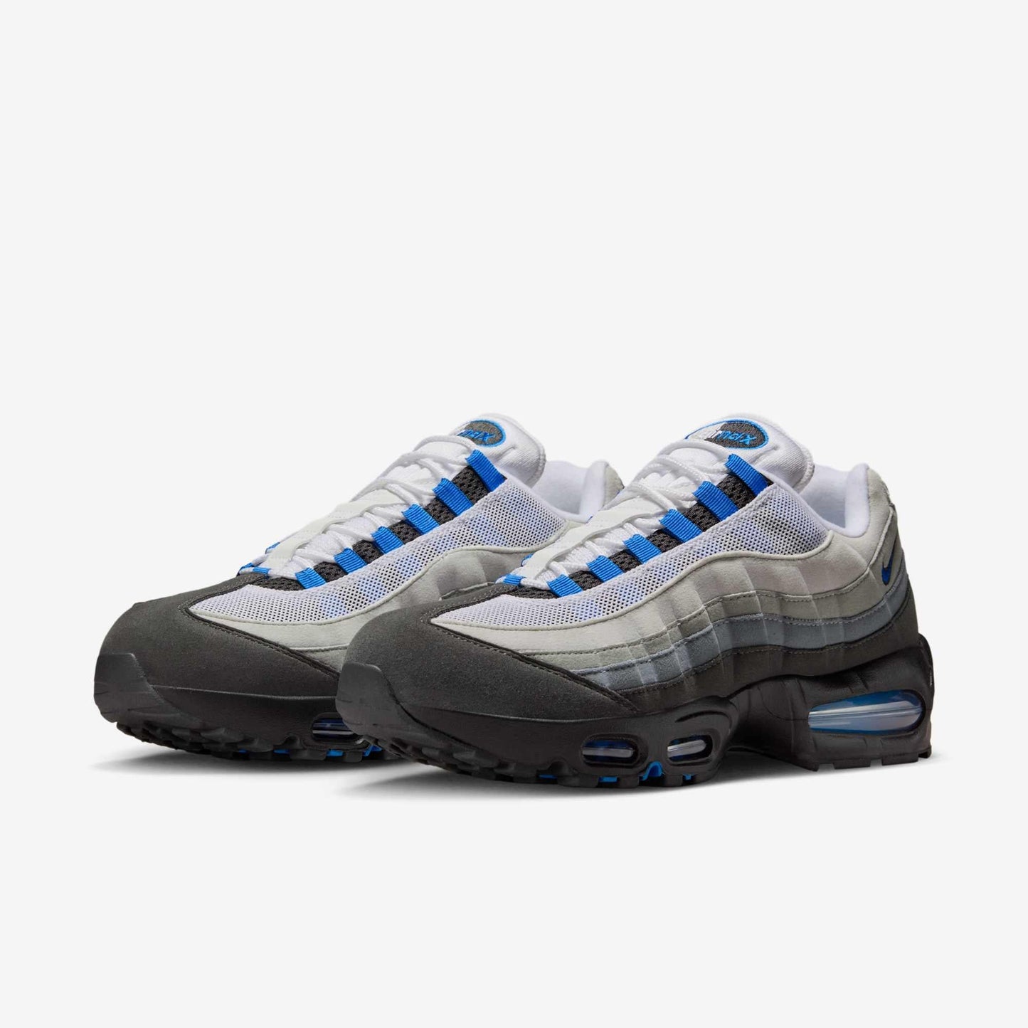 Nike Air Max 95 OG 'Blue Spark' (2025) [IM7410-100] Athletic Casual Fashion Running Sports Sneakers in White / Blue Spark - Neutral Grey - Medium Grey for Unisex Adult Mens - AVBL MRKT (1)