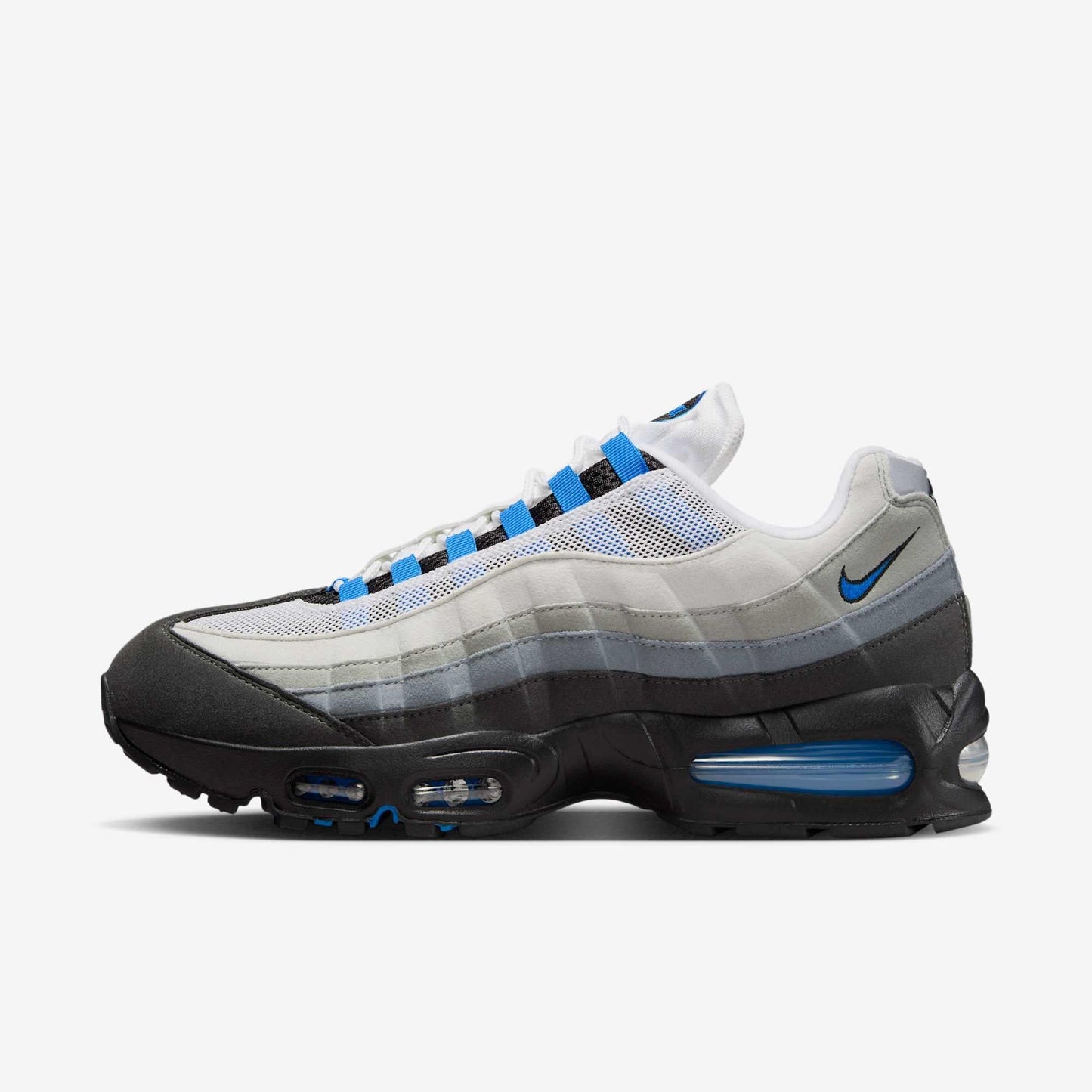 Nike Air Max 95 OG 'Blue Spark' (2025) [IM7410-100] Athletic Casual Fashion Running Sports Sneakers in White / Blue Spark - Neutral Grey - Medium Grey for Unisex Adult Mens - AVBL MRKT (2)