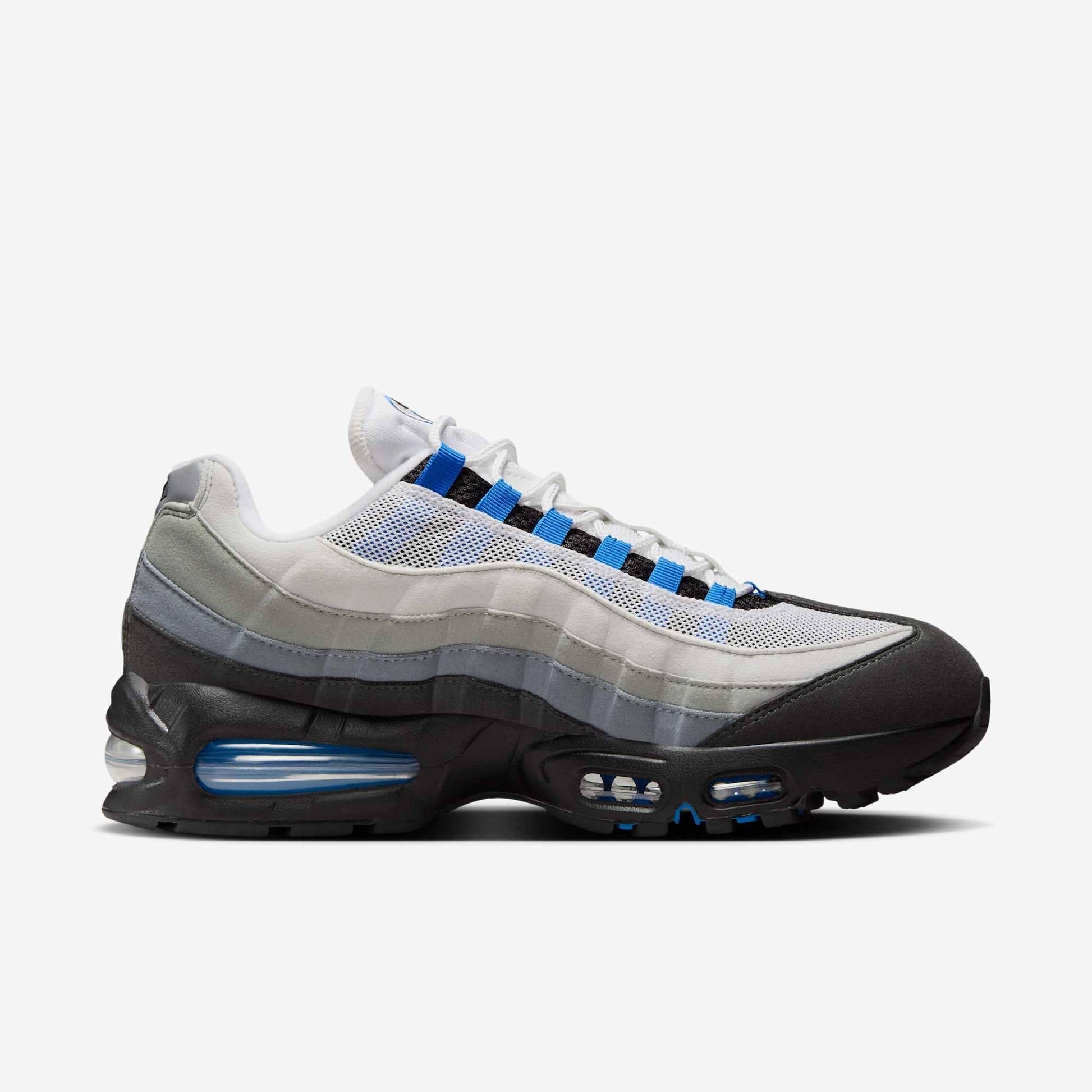 Nike Air Max 95 OG 'Blue Spark' (2025) [IM7410-100] Athletic Casual Fashion Running Sports Sneakers in White / Blue Spark - Neutral Grey - Medium Grey for Unisex Adult Mens - AVBL MRKT (4)