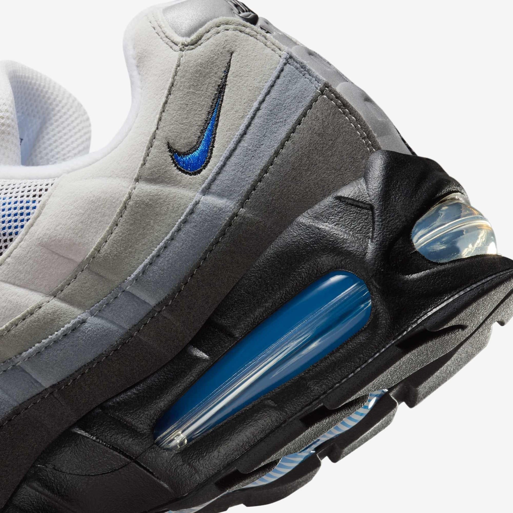 Nike Air Max 95 OG 'Blue Spark' (2025) [IM7410-100] Athletic Casual Fashion Running Sports Sneakers in White / Blue Spark - Neutral Grey - Medium Grey for Unisex Adult Mens - AVBL MRKT (8)