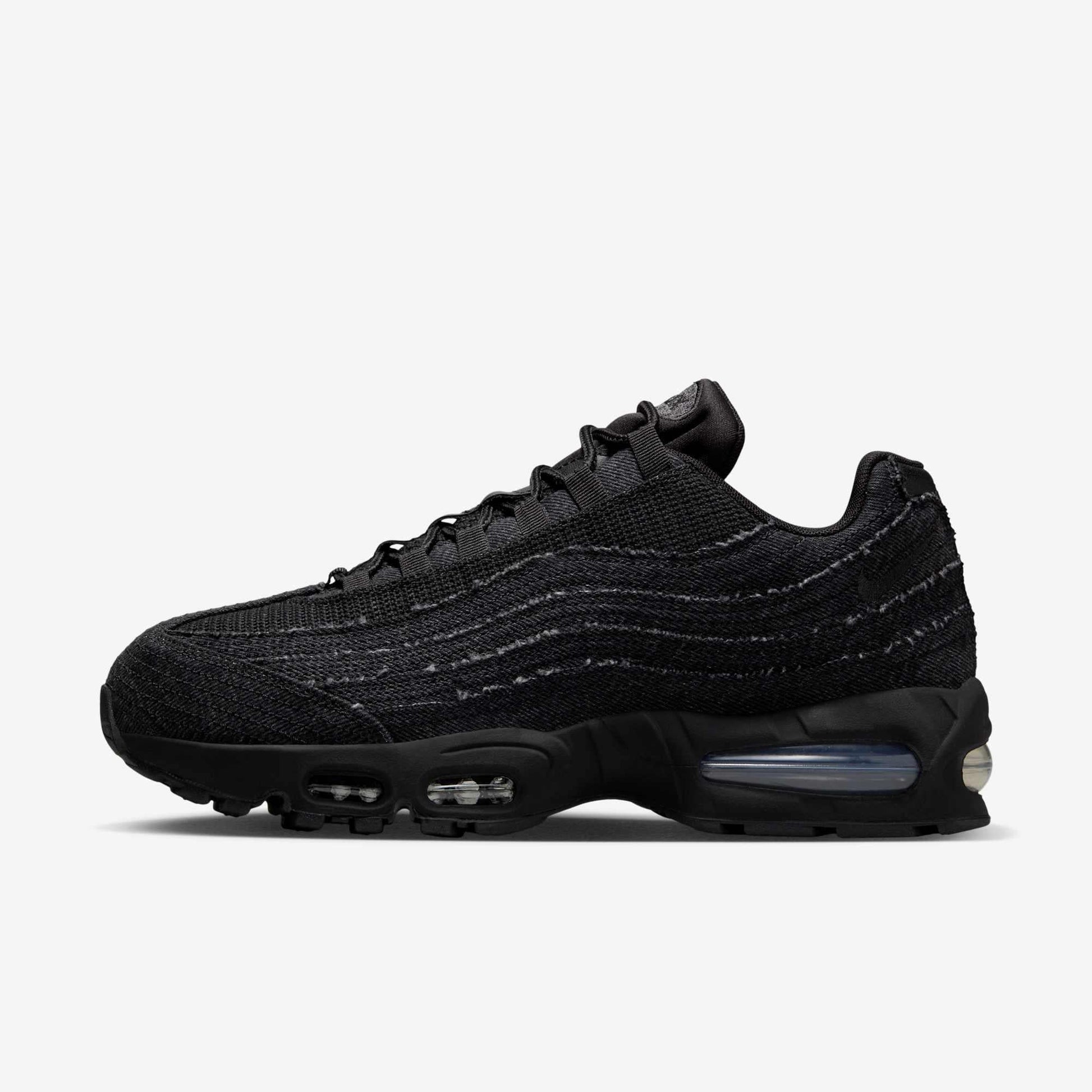 Nike Air Max 95 OG x Levi's 'Denim Black' (2025) [HM4743-001] Athletic Casual Fashion Running Sports Sneakers in Black / Black - Anthracite - Gym Red for Unisex Adult Mens - AVBL MRKT (2)
