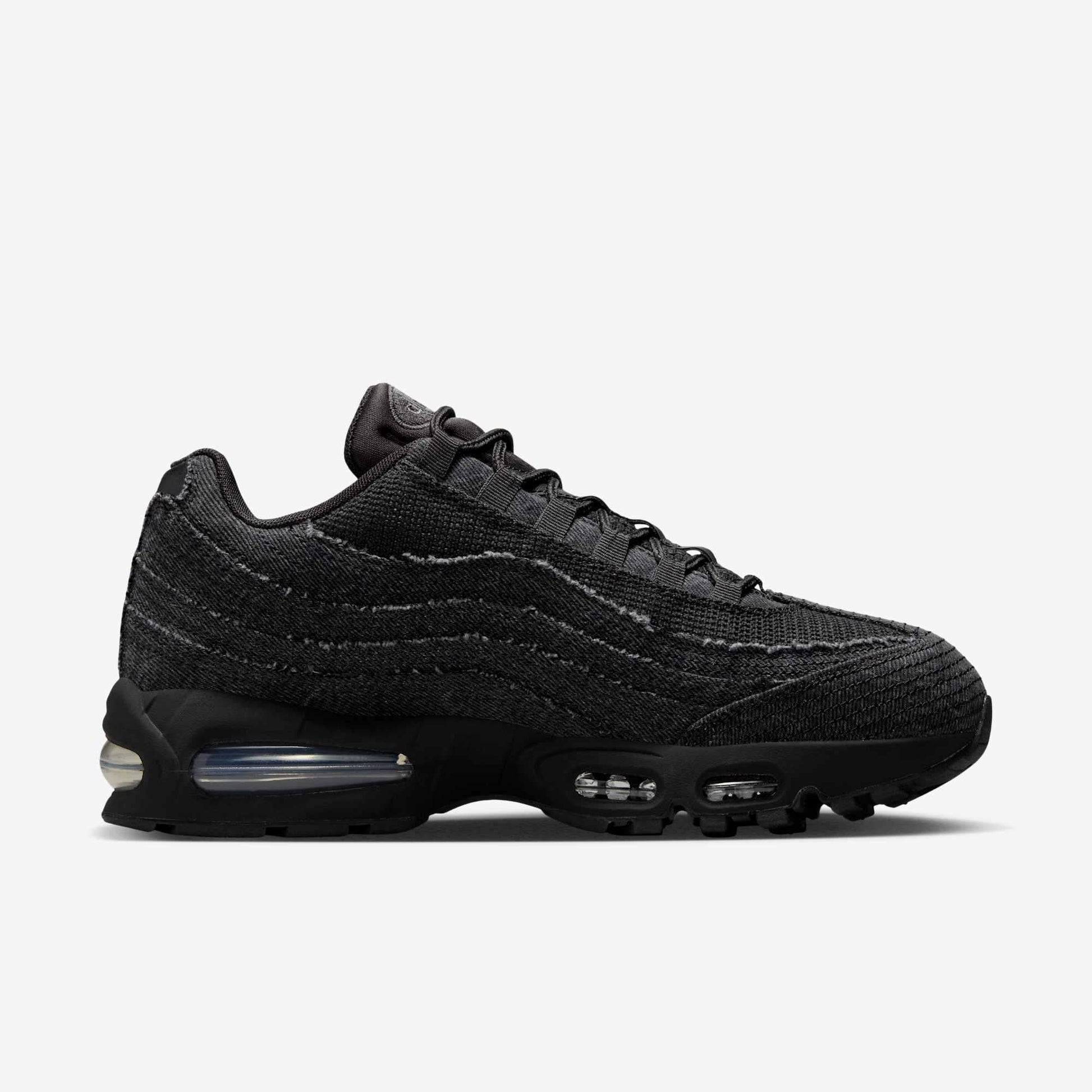 Nike Air Max 95 OG x Levi's 'Denim Black' (2025) [HM4743-001] Athletic Casual Fashion Running Sports Sneakers in Black / Black - Anthracite - Gym Red for Unisex Adult Mens - AVBL MRKT (4)