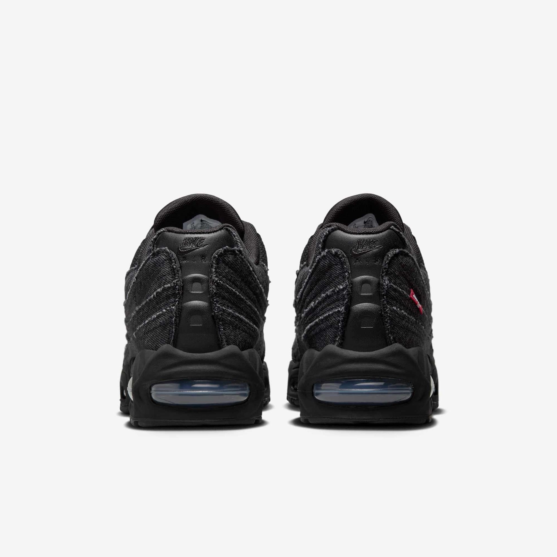 Nike Air Max 95 OG x Levi's 'Denim Black' (2025) [HM4743-001] Athletic Casual Fashion Running Sports Sneakers in Black / Black - Anthracite - Gym Red for Unisex Adult Mens - AVBL MRKT (6)