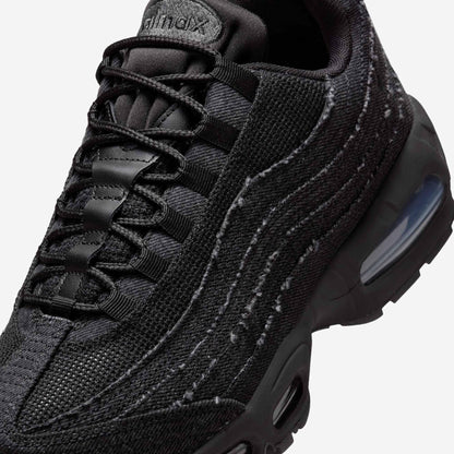 Nike Air Max 95 OG x Levi's 'Denim Black' (2025) [HM4743-001] Athletic Casual Fashion Running Sports Sneakers in Black / Black - Anthracite - Gym Red for Unisex Adult Mens - AVBL MRKT (7)