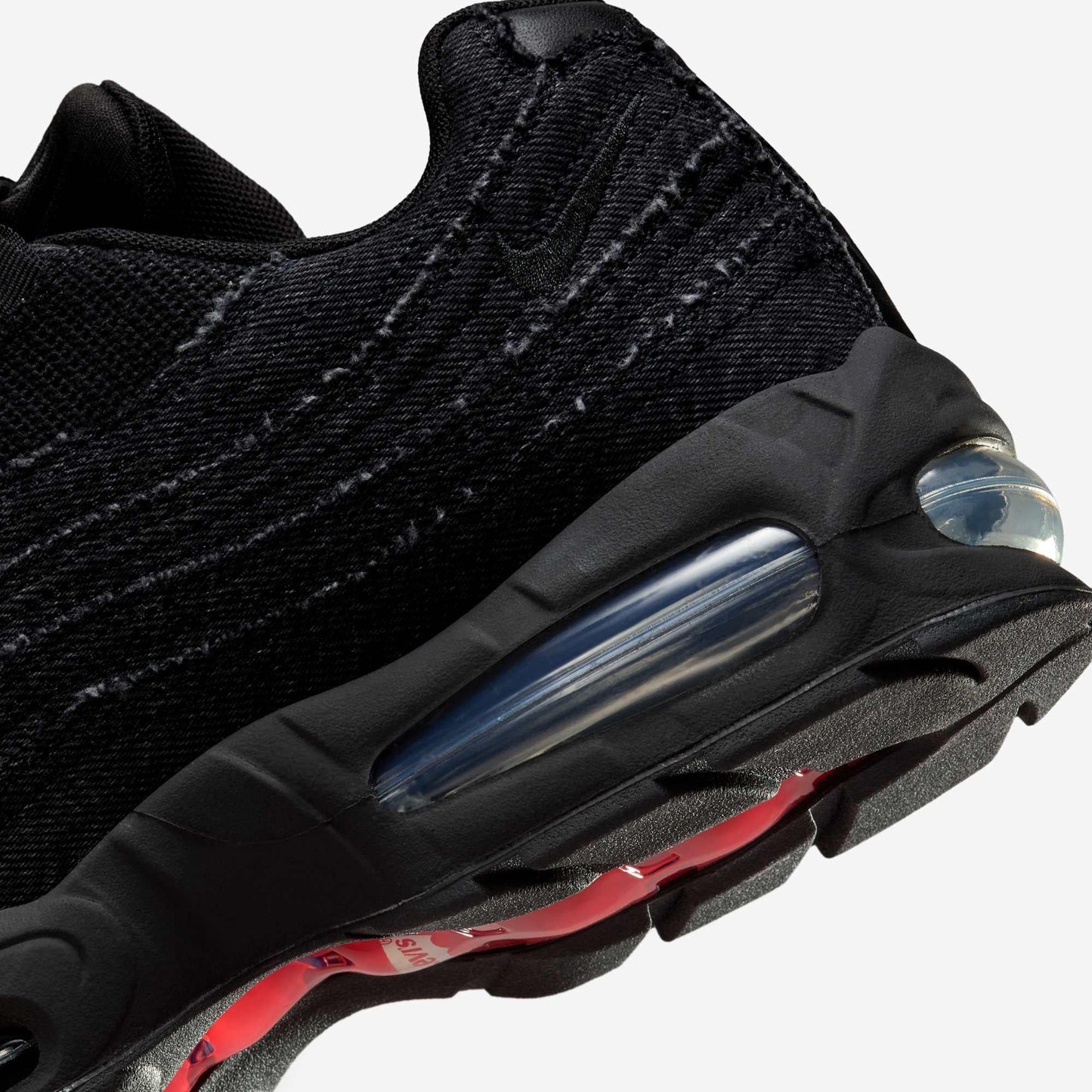 Nike Air Max 95 OG x Levi's 'Denim Black' (2025) [HM4743-001] Athletic Casual Fashion Running Sports Sneakers in Black / Black - Anthracite - Gym Red for Unisex Adult Mens - AVBL MRKT (8)