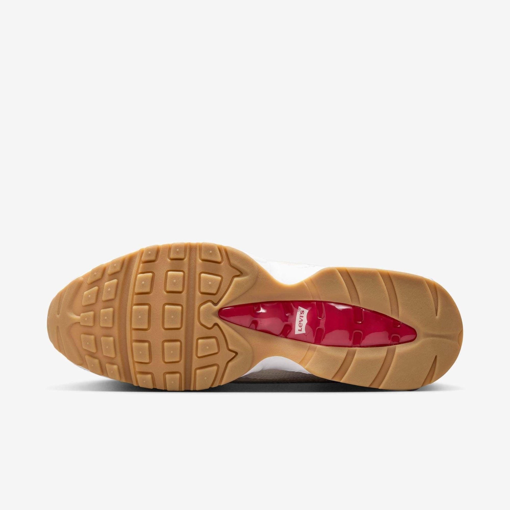 Nike Air Max 95 OG x Levi's 'Denim Light Orewood' (2025) [HM4743-100] Athletic Casual Fashion Running Sports Sneakers in Light Orewood Brown / White - Gym Red for Unisex Adult Mens - AVBL MRKT (9)