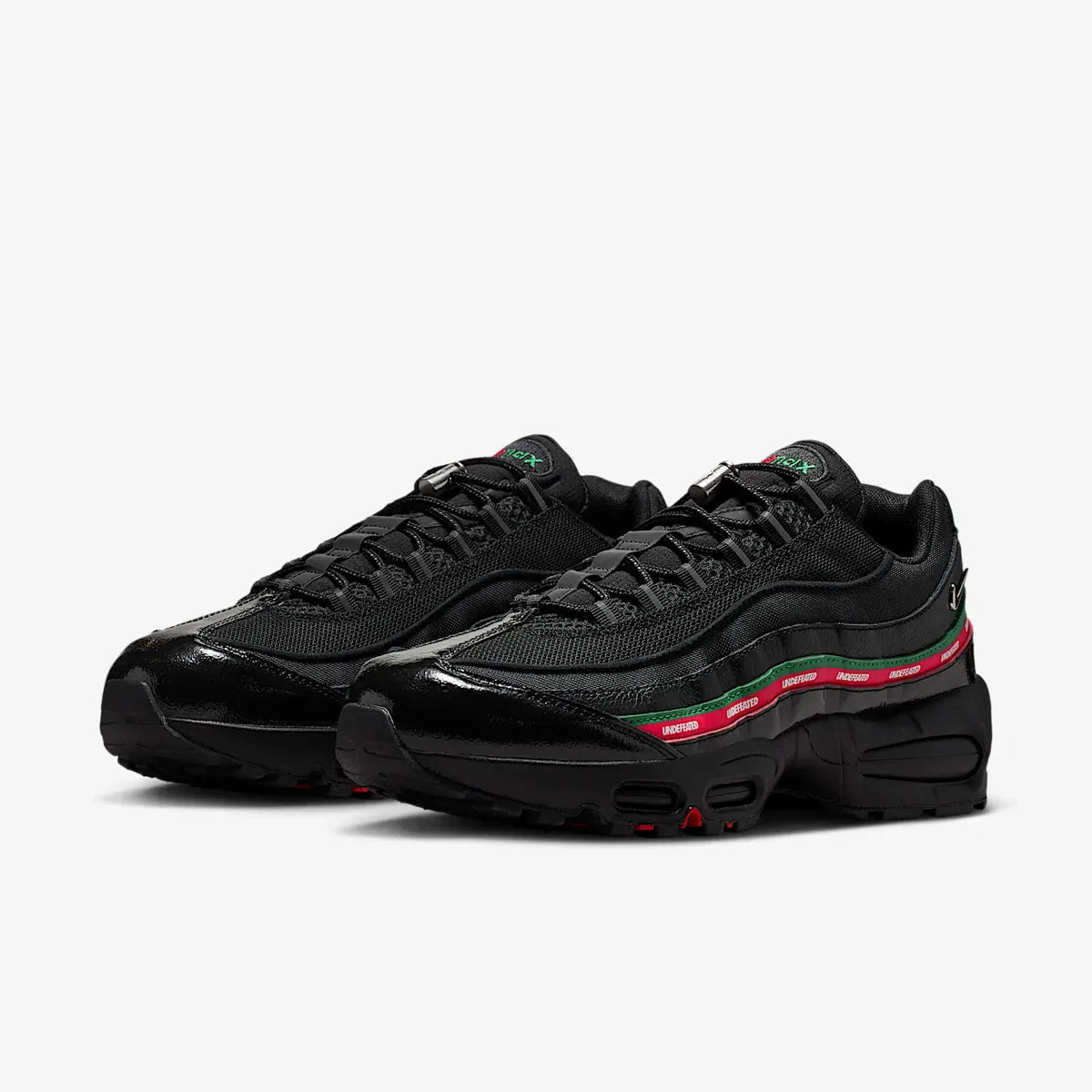 Nike Air Max 95 SP x UNDFTD / Undefeated 'Black' (2025) [IB4453-001] Athletic Casual Fashion Running Sports Sneakers in Black / Metallic Silver - Gorge Green - Sport Red for Unisex Adult Mens - AVBL MRKT (1)