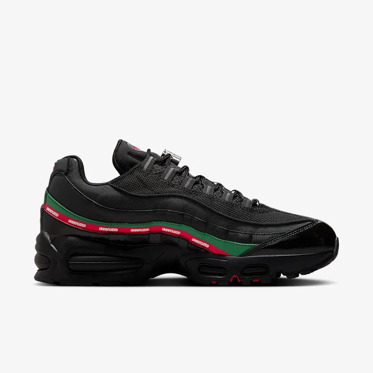 Nike Air Max 95 SP x UNDFTD / Undefeated 'Black' (2025) [IB4453-001] Athletic Casual Fashion Running Sports Sneakers in Black / Metallic Silver - Gorge Green - Sport Red for Unisex Adult Mens - AVBL MRKT (4)