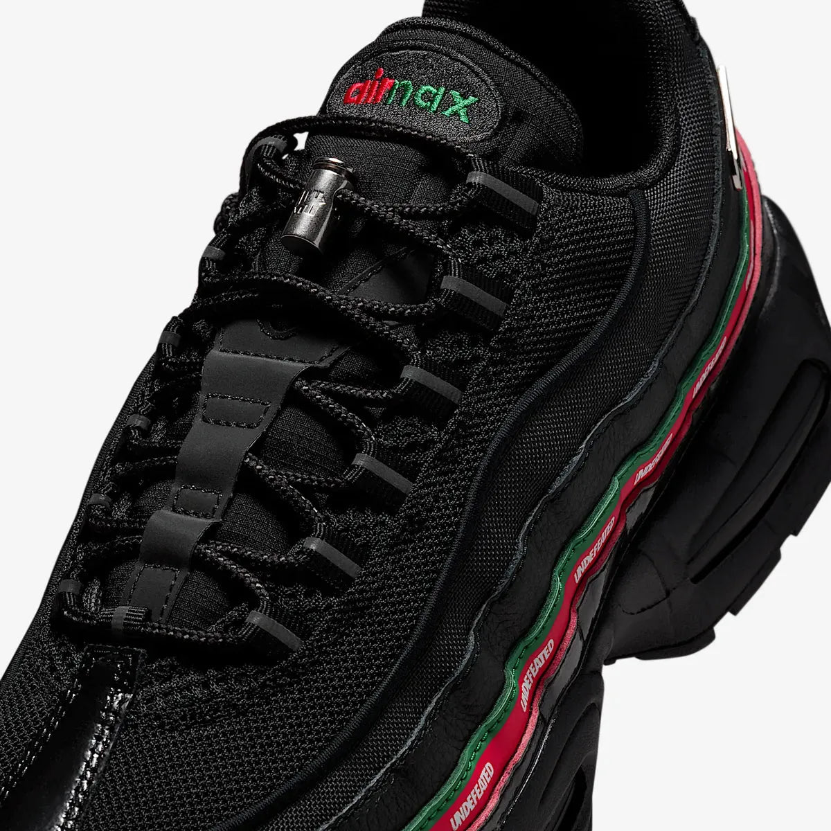 Nike Air Max 95 SP x UNDFTD / Undefeated 'Black' (2025) [IB4453-001] Athletic Casual Fashion Running Sports Sneakers in Black / Metallic Silver - Gorge Green - Sport Red for Unisex Adult Mens - AVBL MRKT (8)