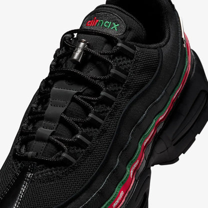 Nike Air Max 95 SP x UNDFTD / Undefeated 'Black' (2025) [IB4453-001] Athletic Casual Fashion Running Sports Sneakers in Black / Metallic Silver - Gorge Green - Sport Red for Unisex Adult Mens - AVBL MRKT (8)