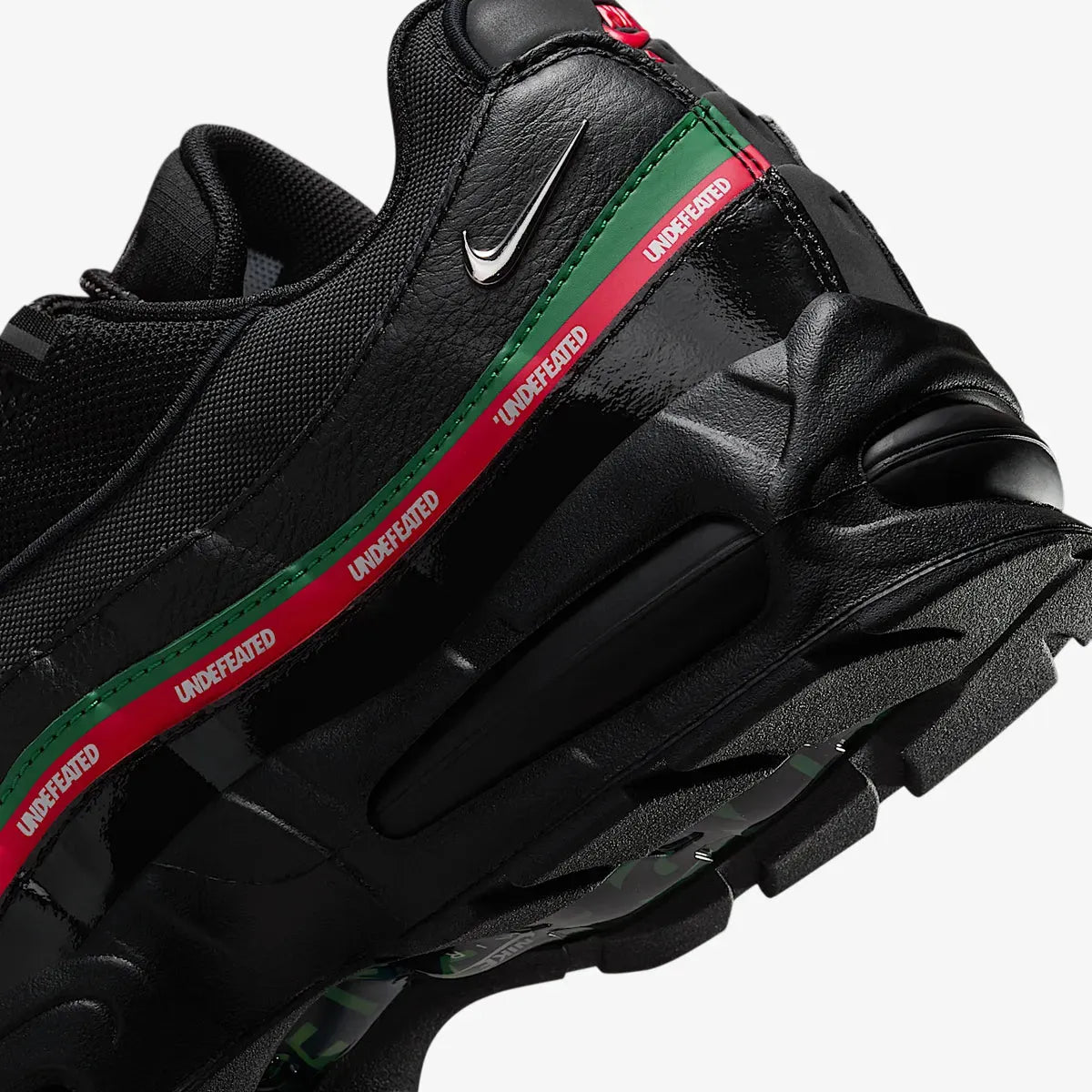 Nike Air Max 95 SP x UNDFTD / Undefeated 'Black' (2025) [IB4453-001] Athletic Casual Fashion Running Sports Sneakers in Black / Metallic Silver - Gorge Green - Sport Red for Unisex Adult Mens - AVBL MRKT (9)