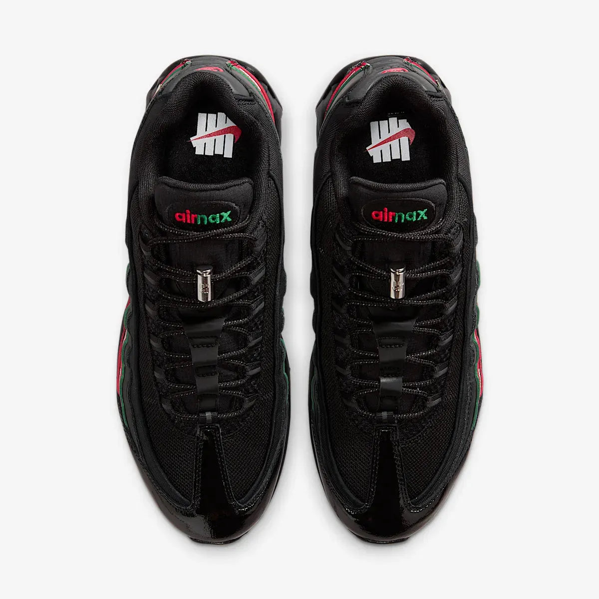 Nike Air Max 95 SP x UNDFTD / Undefeated 'Black' (2025) [IB4453-001] Athletic Casual Fashion Running Sports Sneakers in Black / Metallic Silver - Gorge Green - Sport Red for Unisex Adult Mens - AVBL MRKT (5)