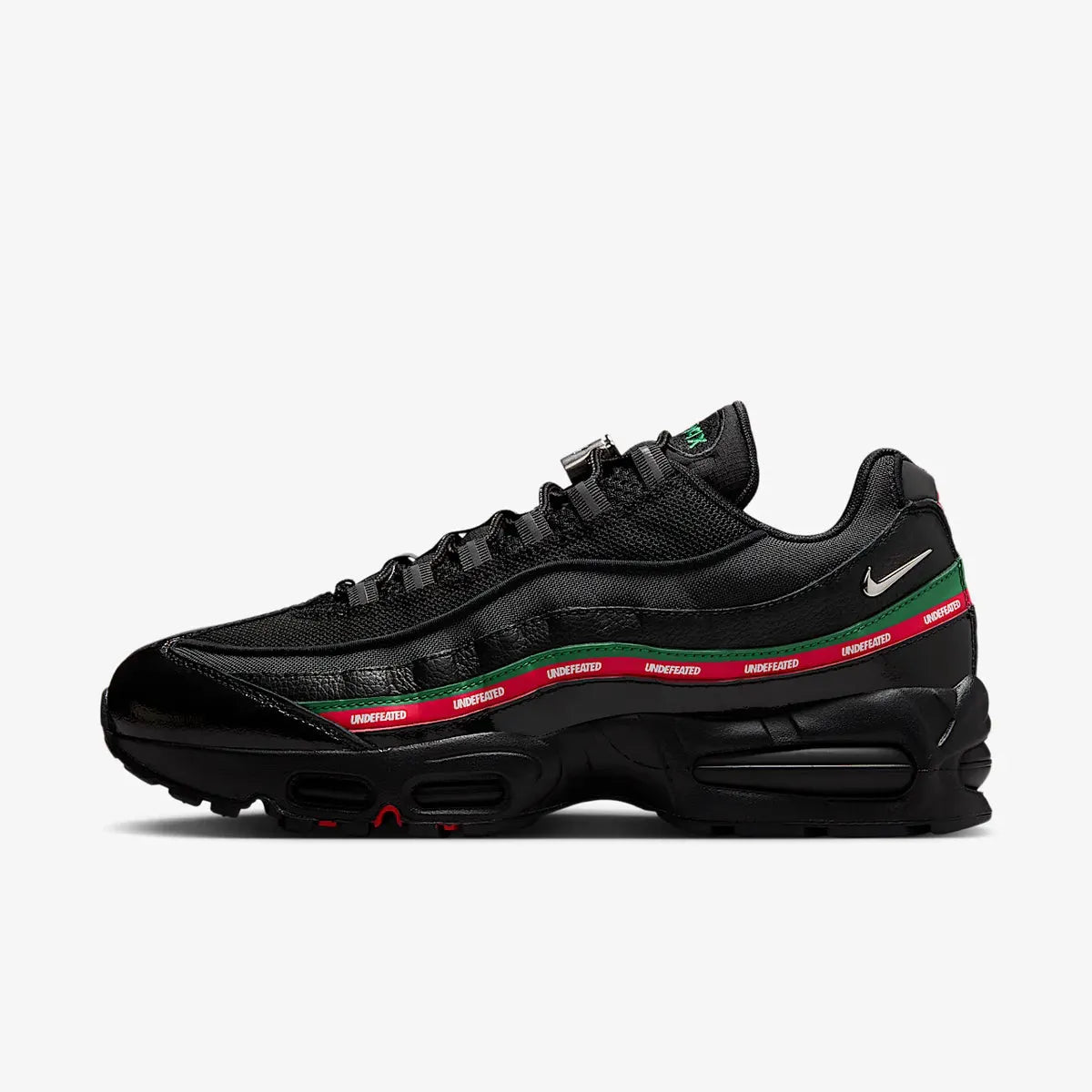 Nike Air Max 95 SP x UNDFTD / Undefeated 'Black' (2025) [IB4453-001] Athletic Casual Fashion Running Sports Sneakers in Black / Metallic Silver - Gorge Green - Sport Red for Unisex Adult Mens - AVBL MRKT (2)