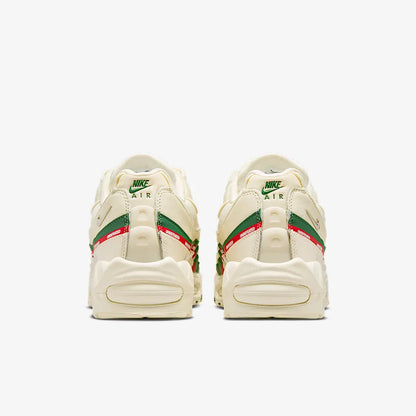 Nike Air Max 95 SP x UNDFTD / Undefeated 'Sail' (2025) [IB4453-100] Athletic Casual Fashion Running Sports Sneakers in Sail / Metallic Silver - Gorge Green - Sport Red for Unisex Adult Mens - AVBL MRKT (6)