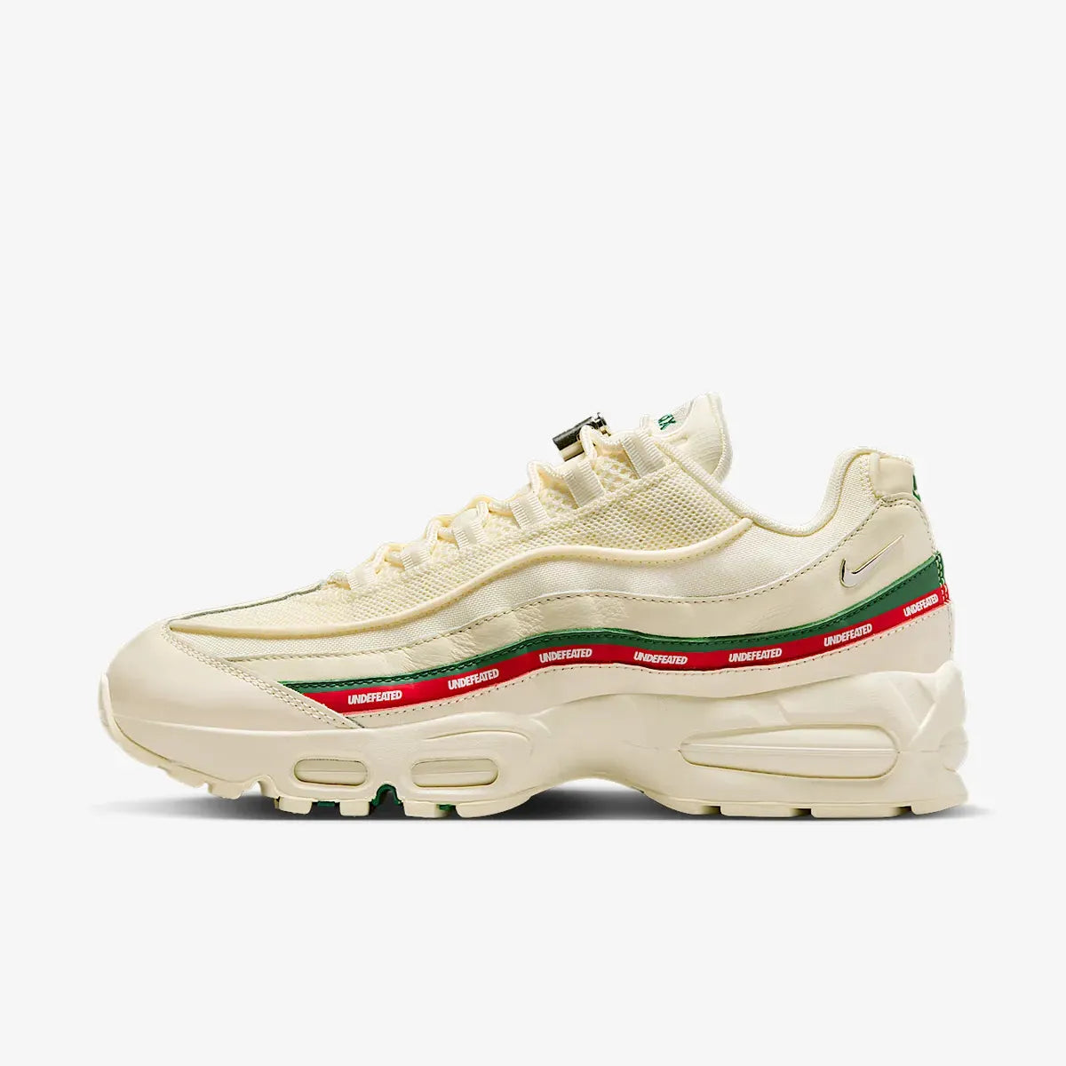 Nike Air Max 95 SP x UNDFTD / Undefeated 'Sail' (2025) [IB4453-100] Athletic Casual Fashion Running Sports Sneakers in Sail / Metallic Silver - Gorge Green - Sport Red for Unisex Adult Mens - AVBL MRKT (2)