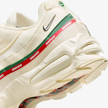 Nike Air Max 95 SP x UNDFTD / Undefeated 'Sail' (2025) [IB4453-100] Athletic Casual Fashion Running Sports Sneakers in Sail / Metallic Silver - Gorge Green - Sport Red for Unisex Adult Mens - AVBL MRKT (9)