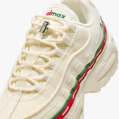 Nike Air Max 95 SP x UNDFTD / Undefeated 'Sail' (2025) [IB4453-100] Athletic Casual Fashion Running Sports Sneakers in Sail / Metallic Silver - Gorge Green - Sport Red for Unisex Adult Mens - AVBL MRKT (8)