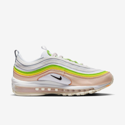 Nike Air Max 97 'Feel Love' (2023) (Womens) [FD0870-100] Athletic Casual Fashion Running Sports Sneakers in White / Black - Pearl Pink for Unisex Adult Female Ladies Girls WMNS - AVBL MRKT (4)